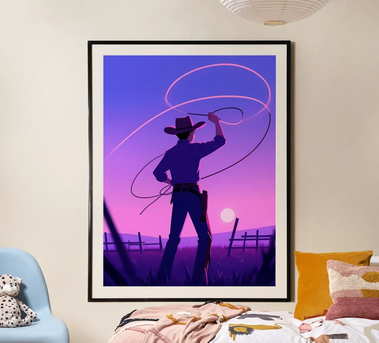 Cowboy-Jagd Lofi Art Poster von LoFi Gallery