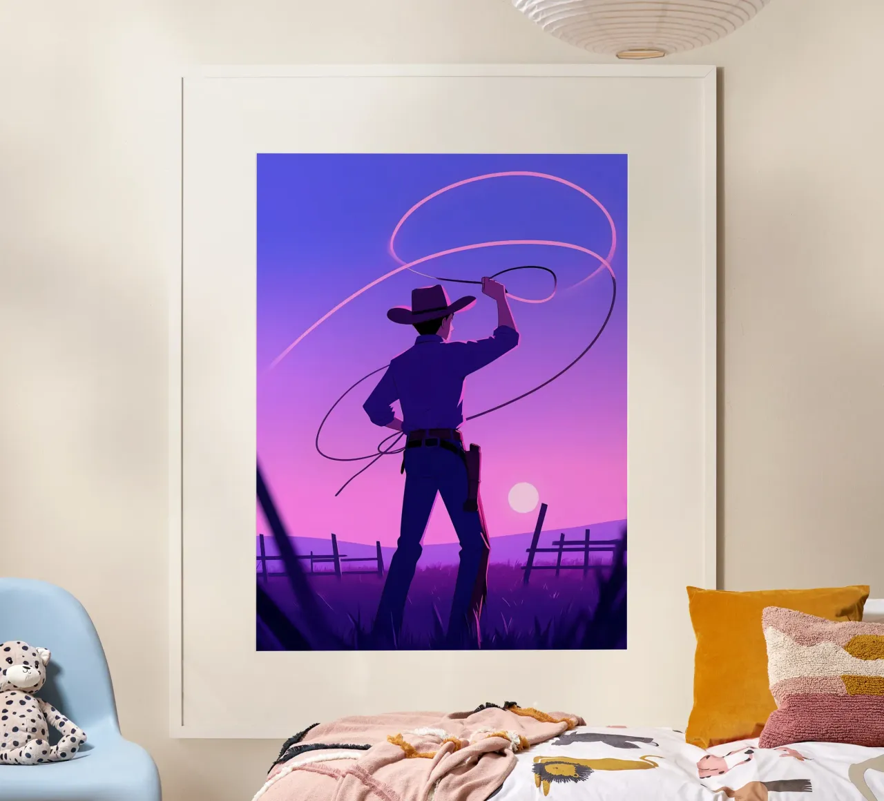 Cowboy-Jagd Lofi Art Poster von LoFi Gallery