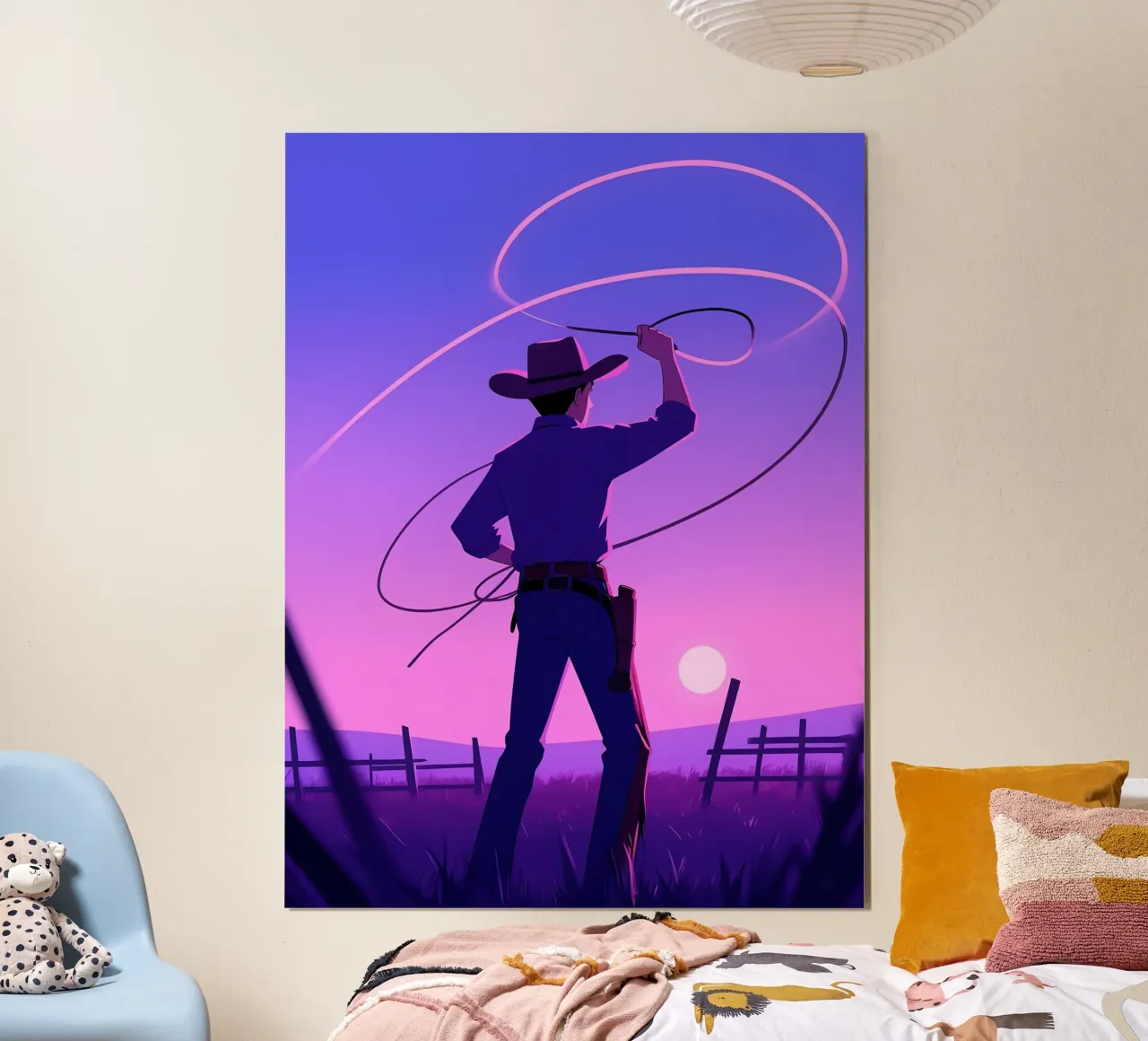 Cowboy-Jagd Lofi Art Poster von LoFi Gallery