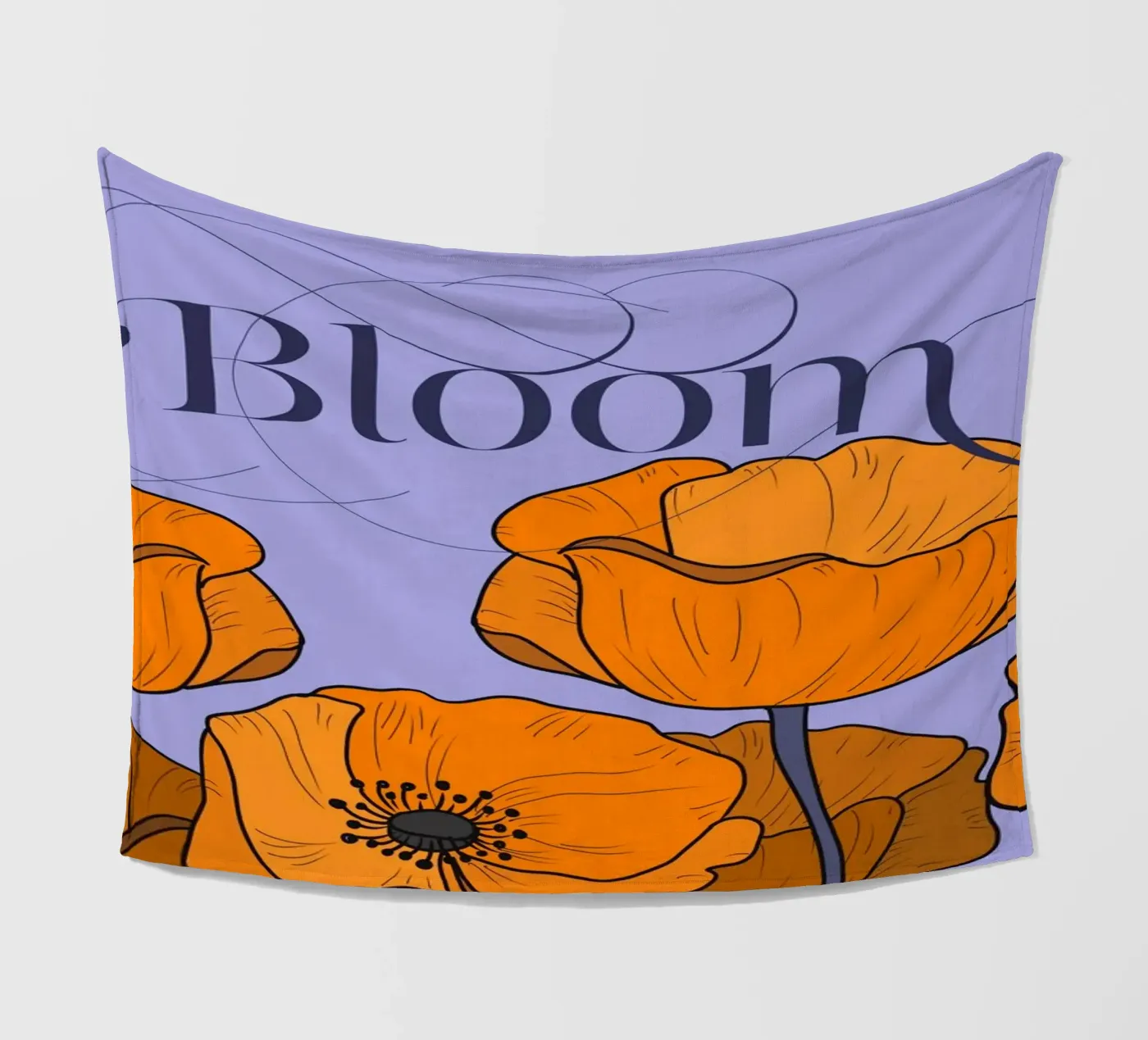 Bloom Pastel Version fleecedeken van DesigndN