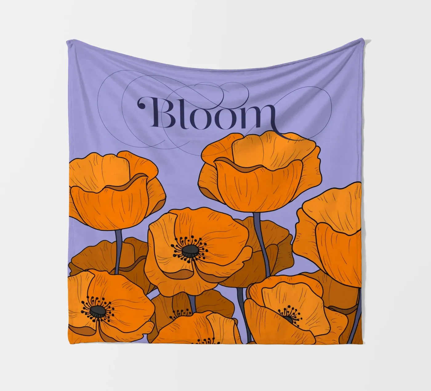 Bloom Pastel Version fleecedeken van DesigndN