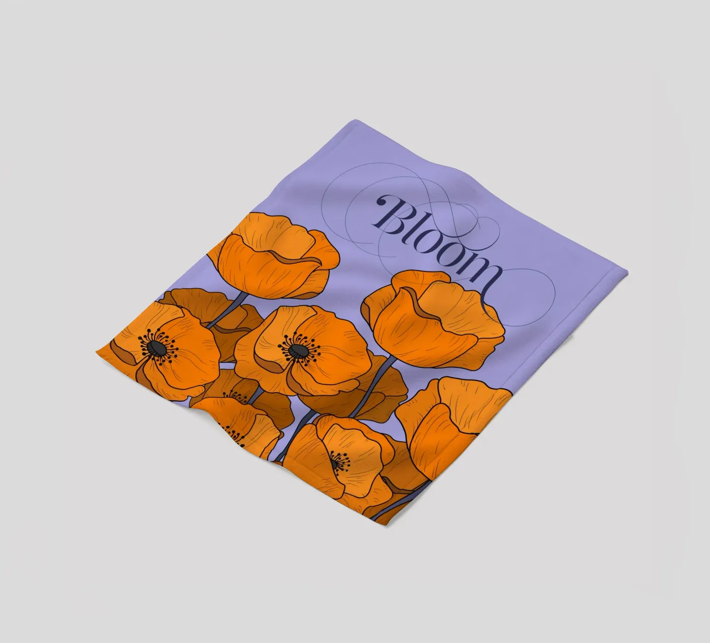 Bloom Pastel Version fleecedeken van DesigndN