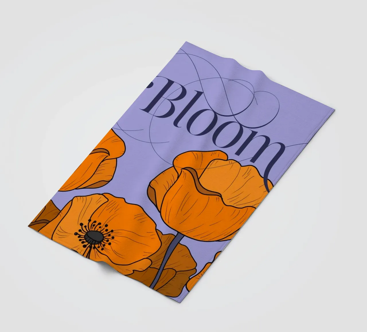 Bloom Pastel Version coperta in pile da designdn