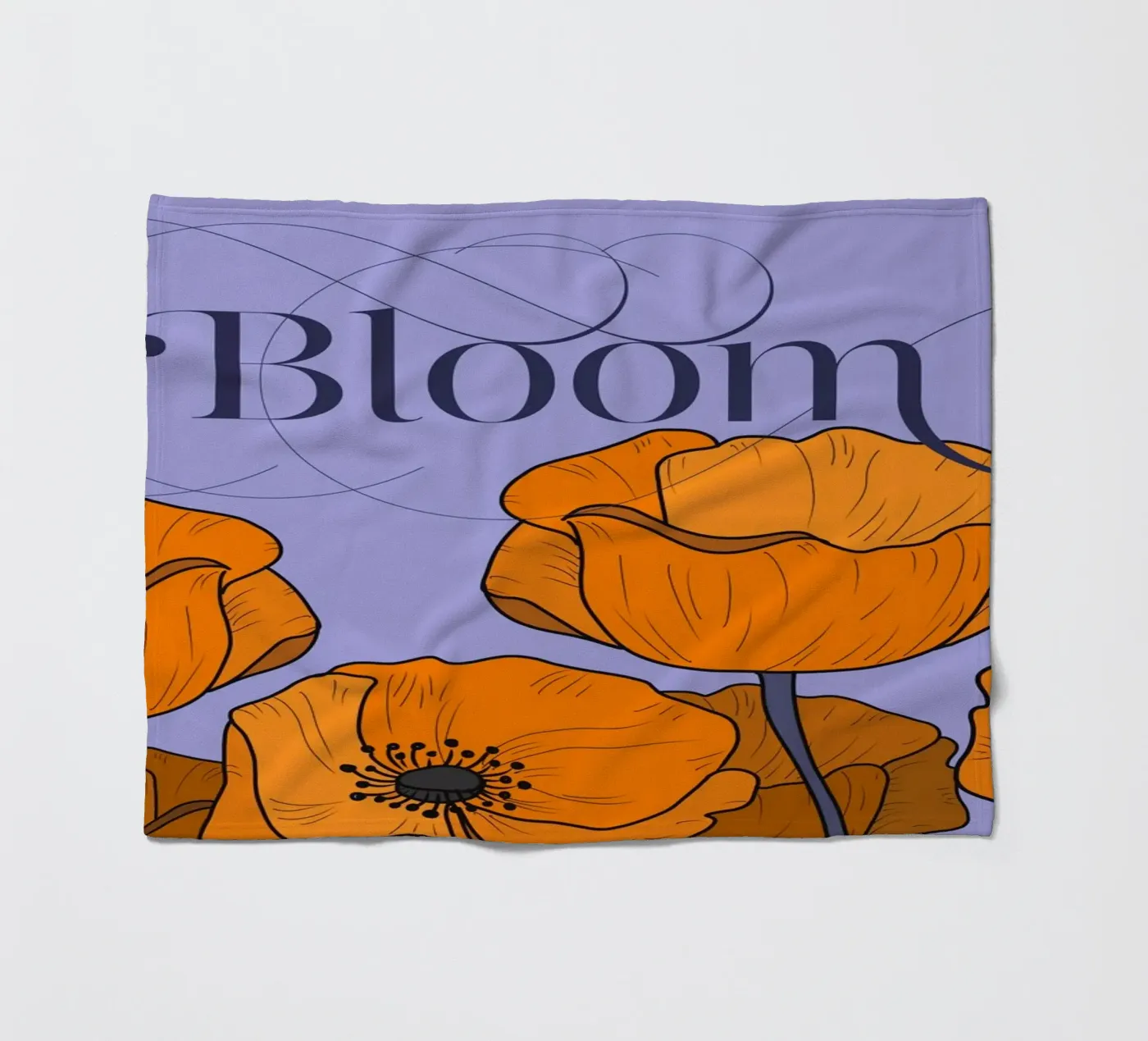 Bloom Pastel Version fleecedeken van DesigndN