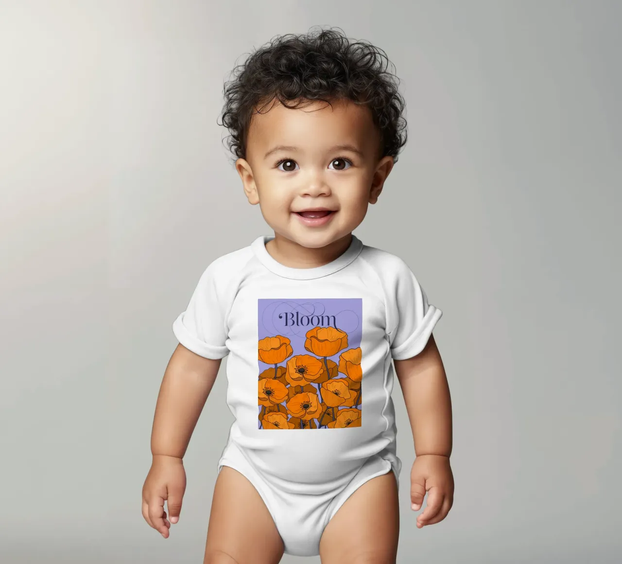 Bloom Pastel Version body neonato maniche corte da designdn