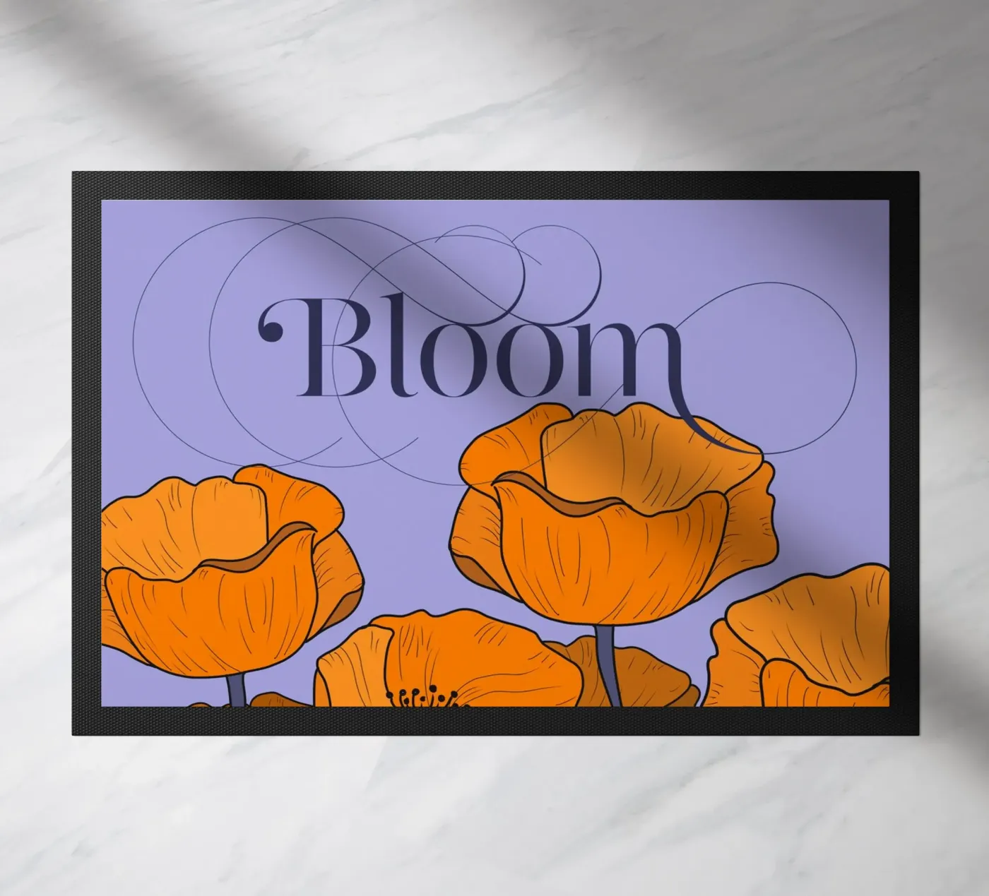 Bloom Pastel Version Fußmatte von DesigndN