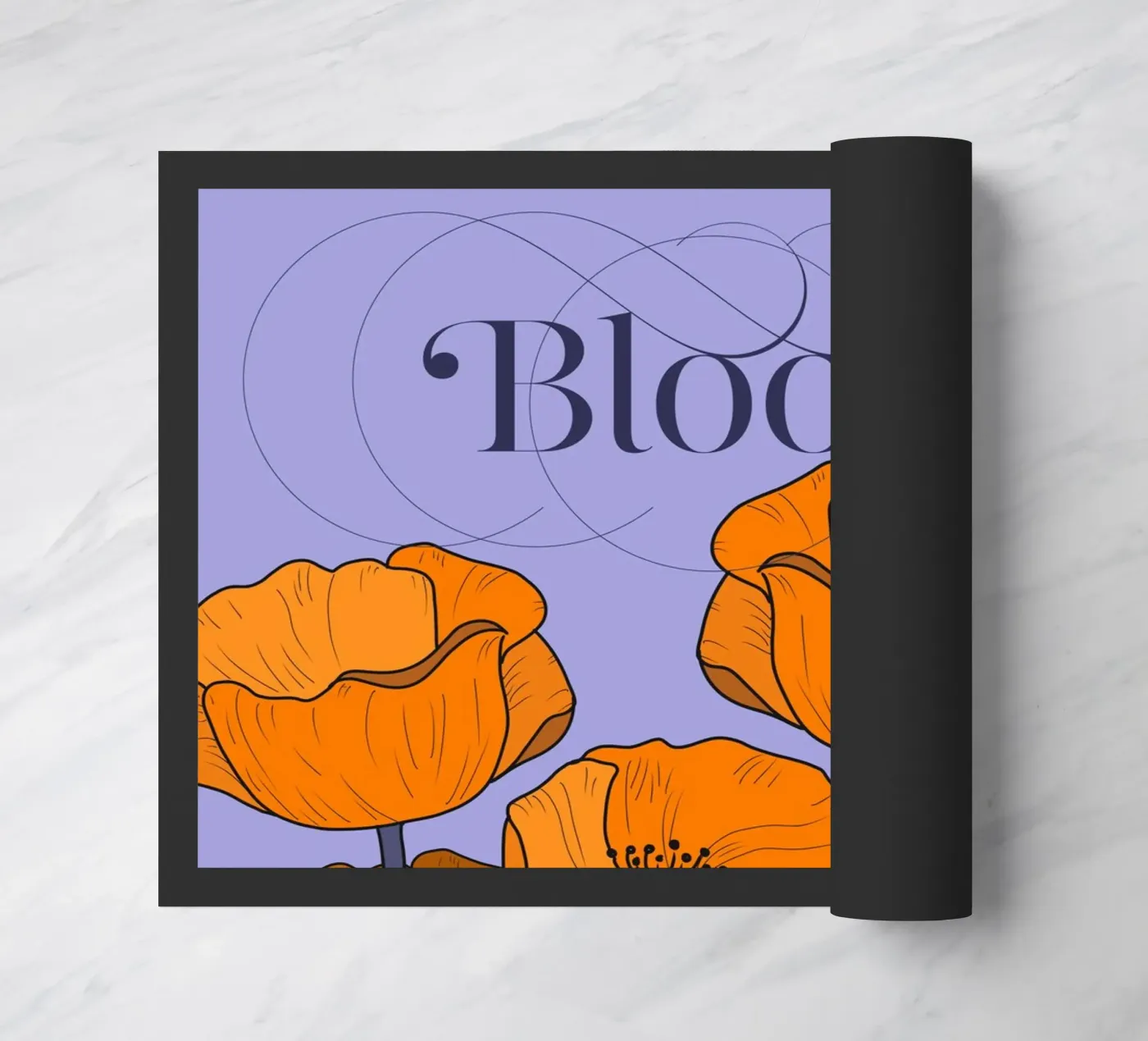 Bloom Pastel Version Fußmatte von DesigndN