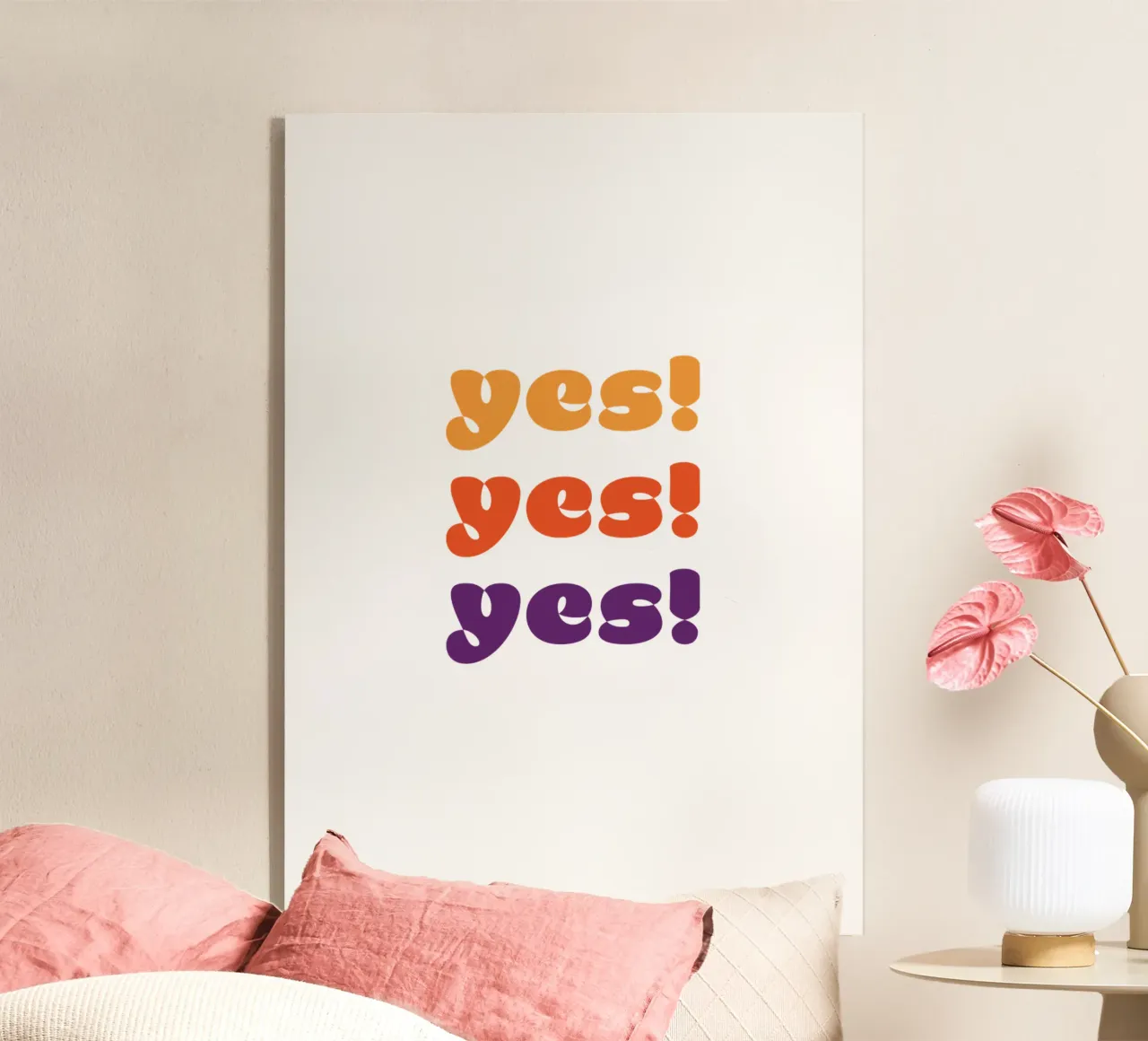 yes! yes! yes! acrylic glass by Suuuper Prints