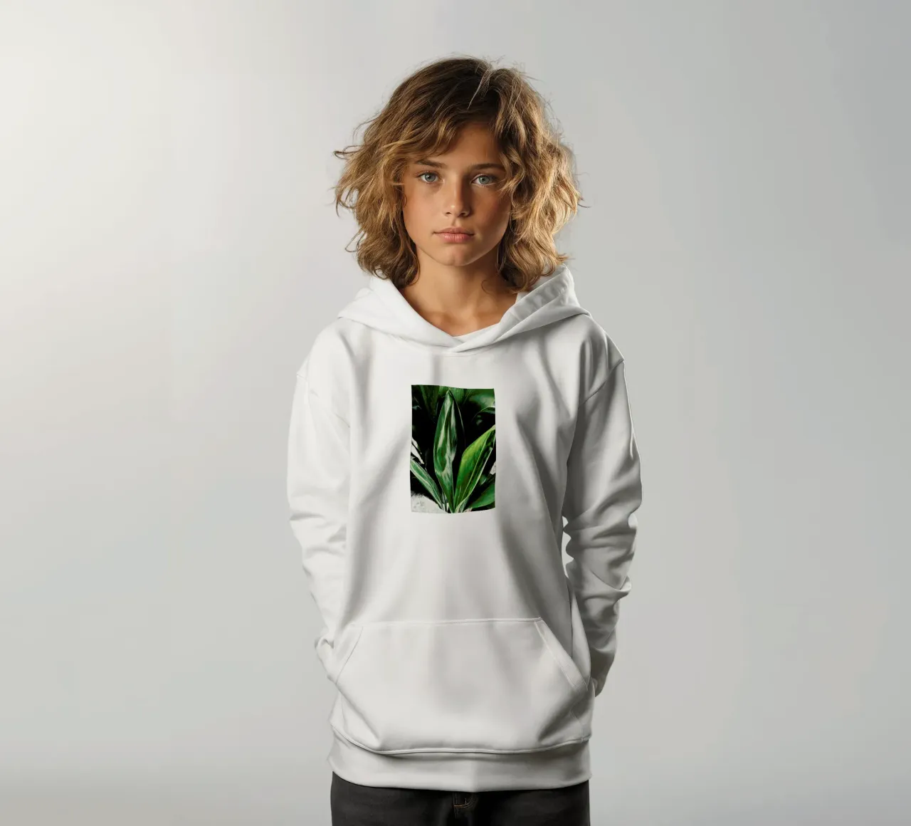 Glorious Greens felpa bambino con cappuccio da Flora & Fauna