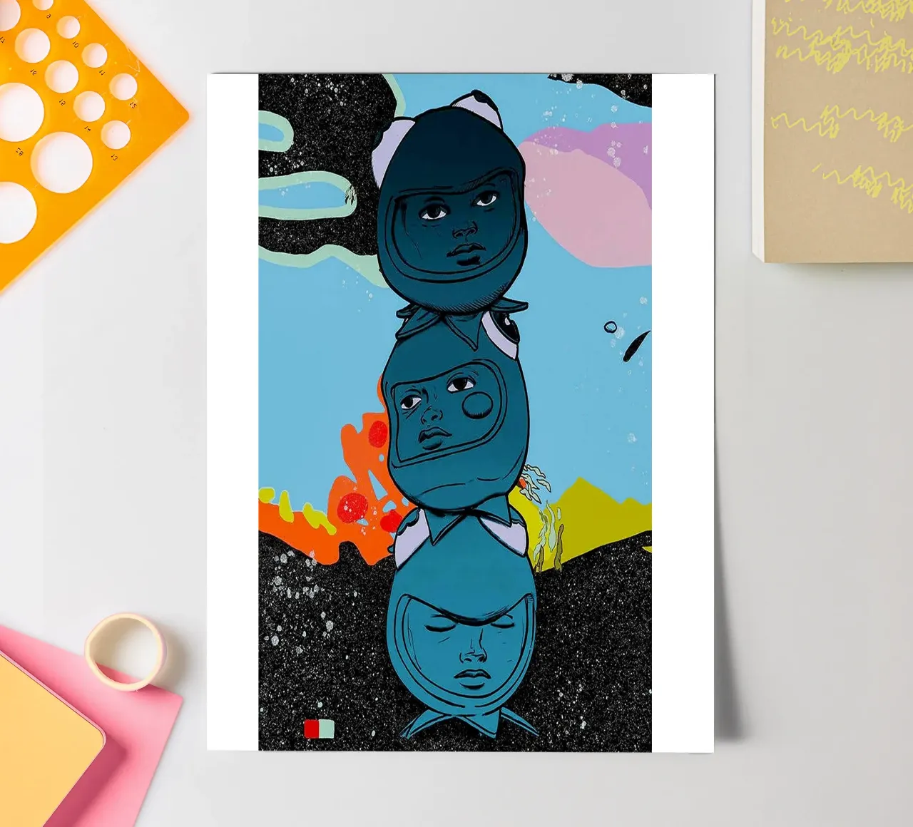 3 La via più difficile foglio adesivo da Ettyhmoz