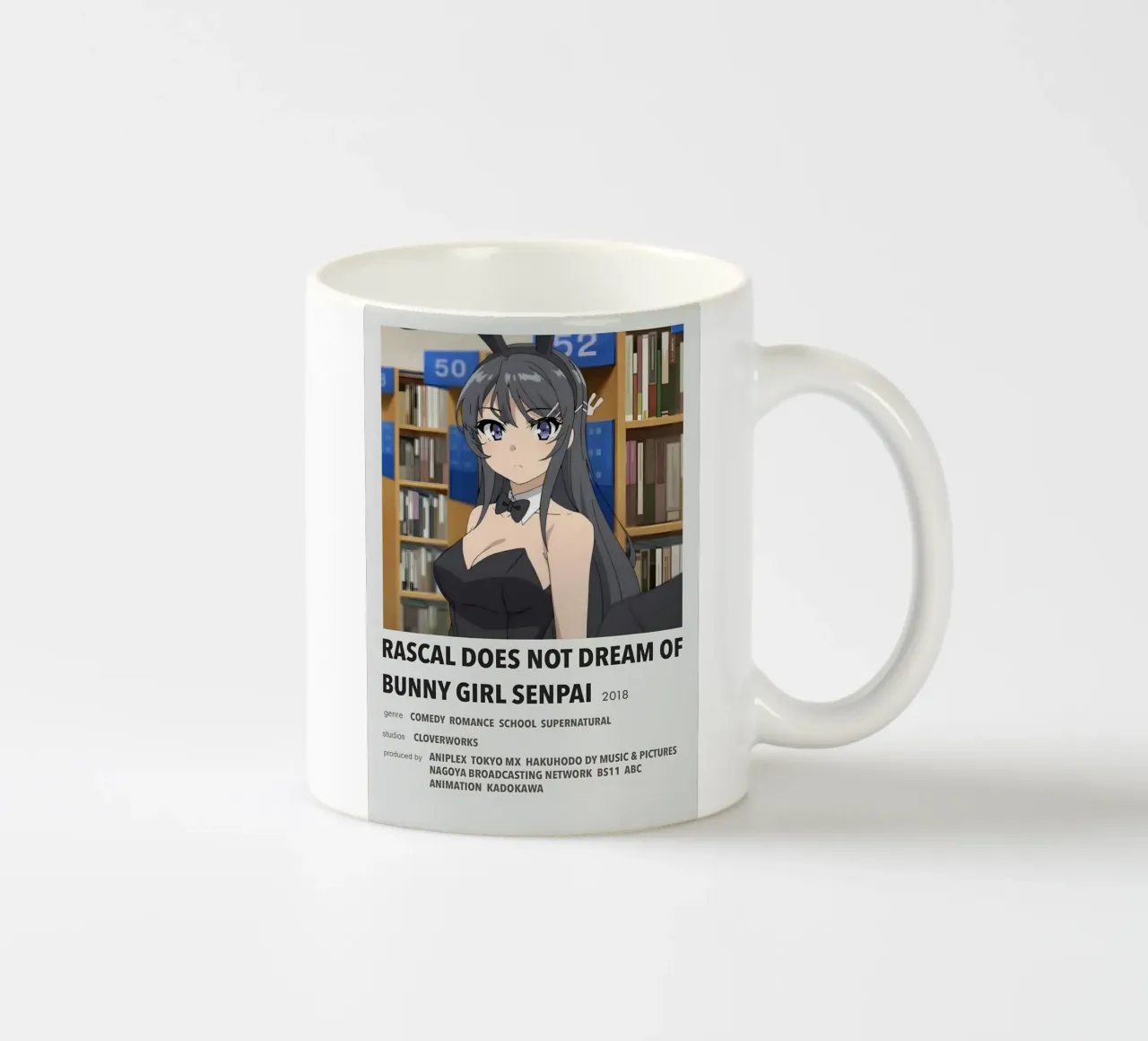 RASCAL DOES NOT DREAM OF BUNNY GIRL SENPAI 2018 tazza in ceramica da Totoya