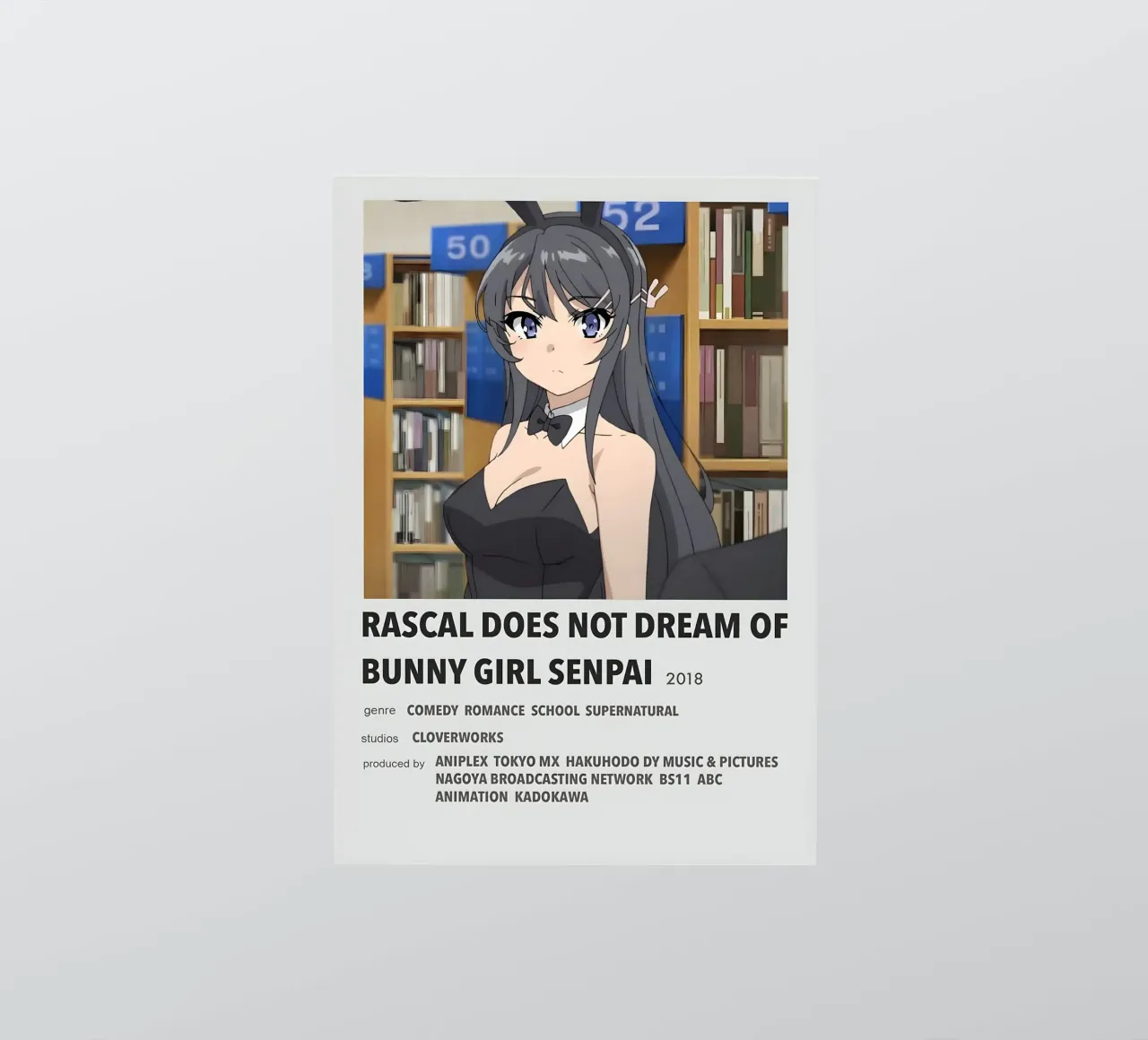 RASCAL DOES NOT DREAM OF BUNNY GIRL SENPAI 2018 adesivo da Totoya