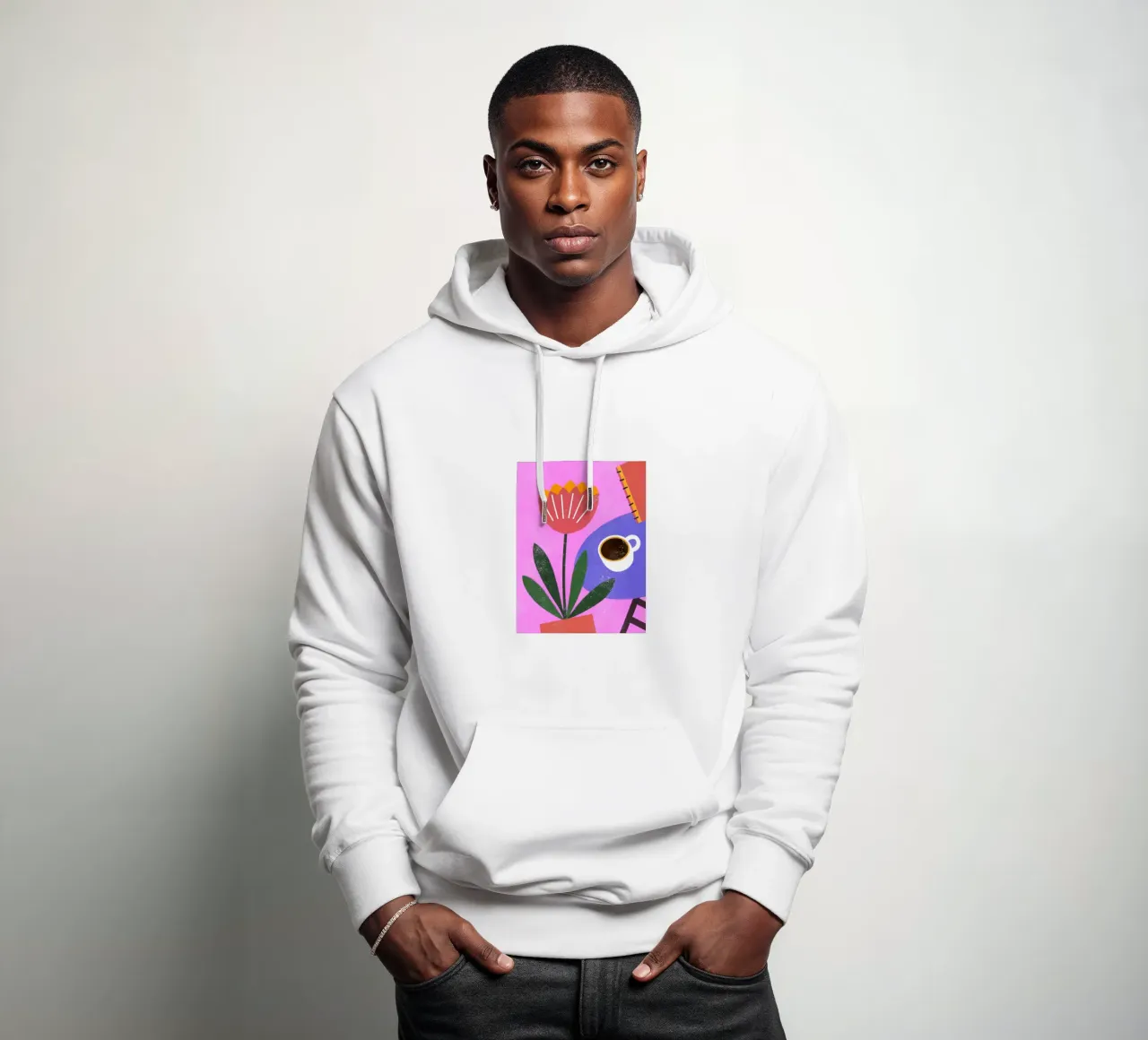 Fiori retrò pop felpa con cappuccio da THE LATEST SHOP