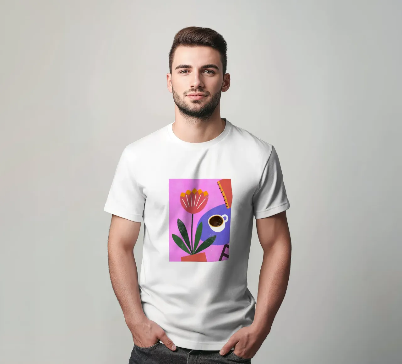 Retro Pop Flowers t-shirt by THE LATEST SHOP