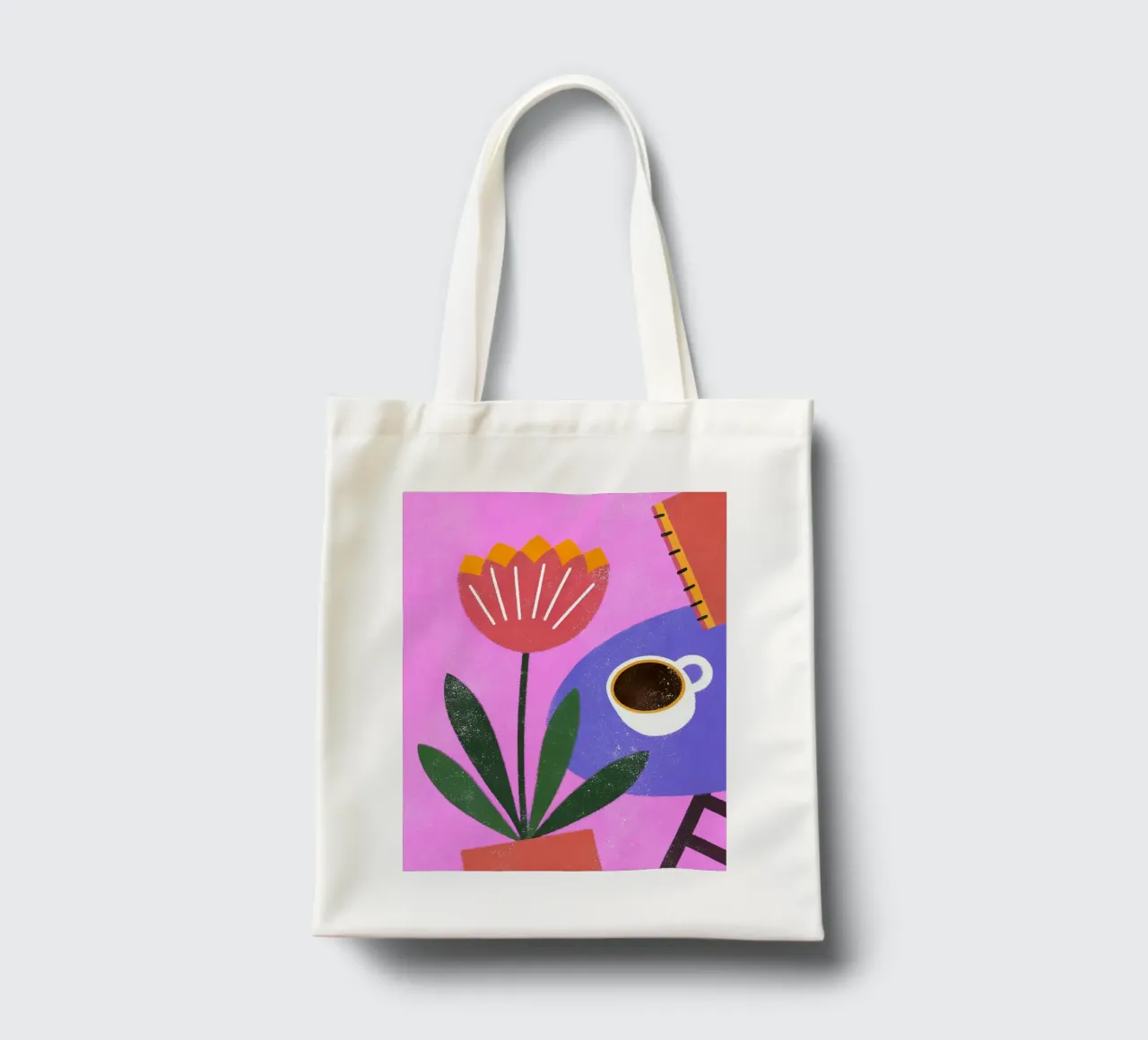 Fiori retrò pop borsa in juta da THE LATEST SHOP