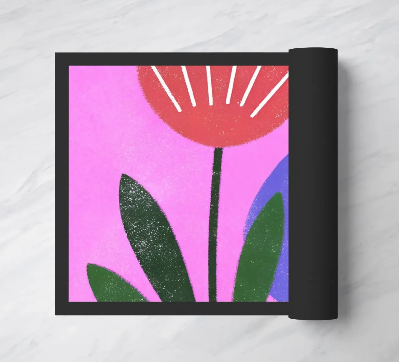 Retro Pop Flowers doormat by THE LATEST SHOP