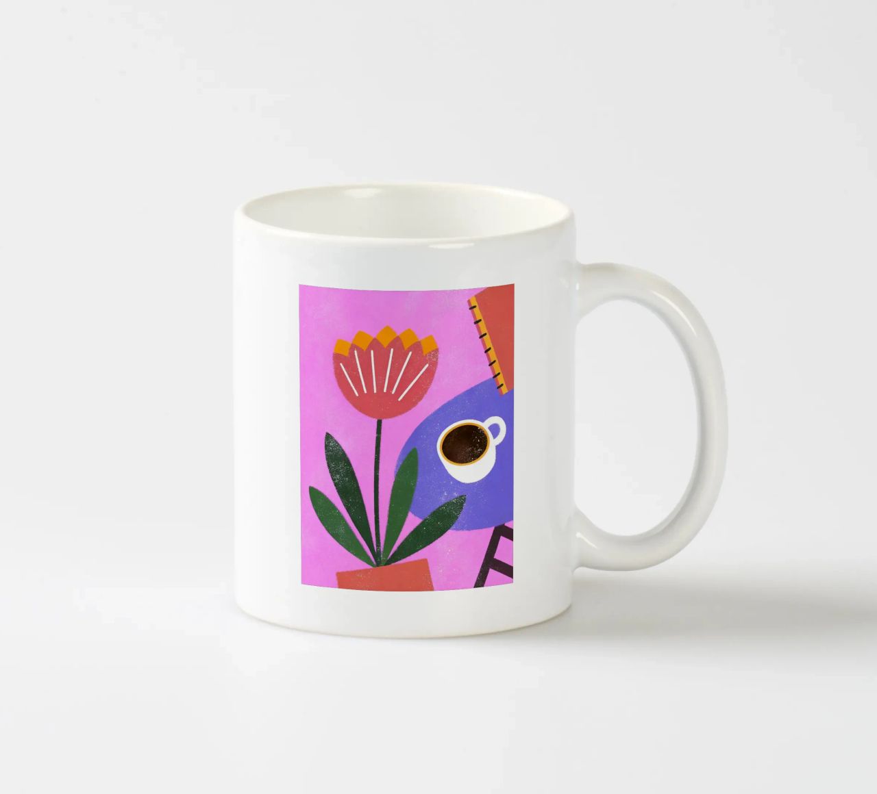 Fiori retrò pop tazza in ceramica da THE LATEST SHOP