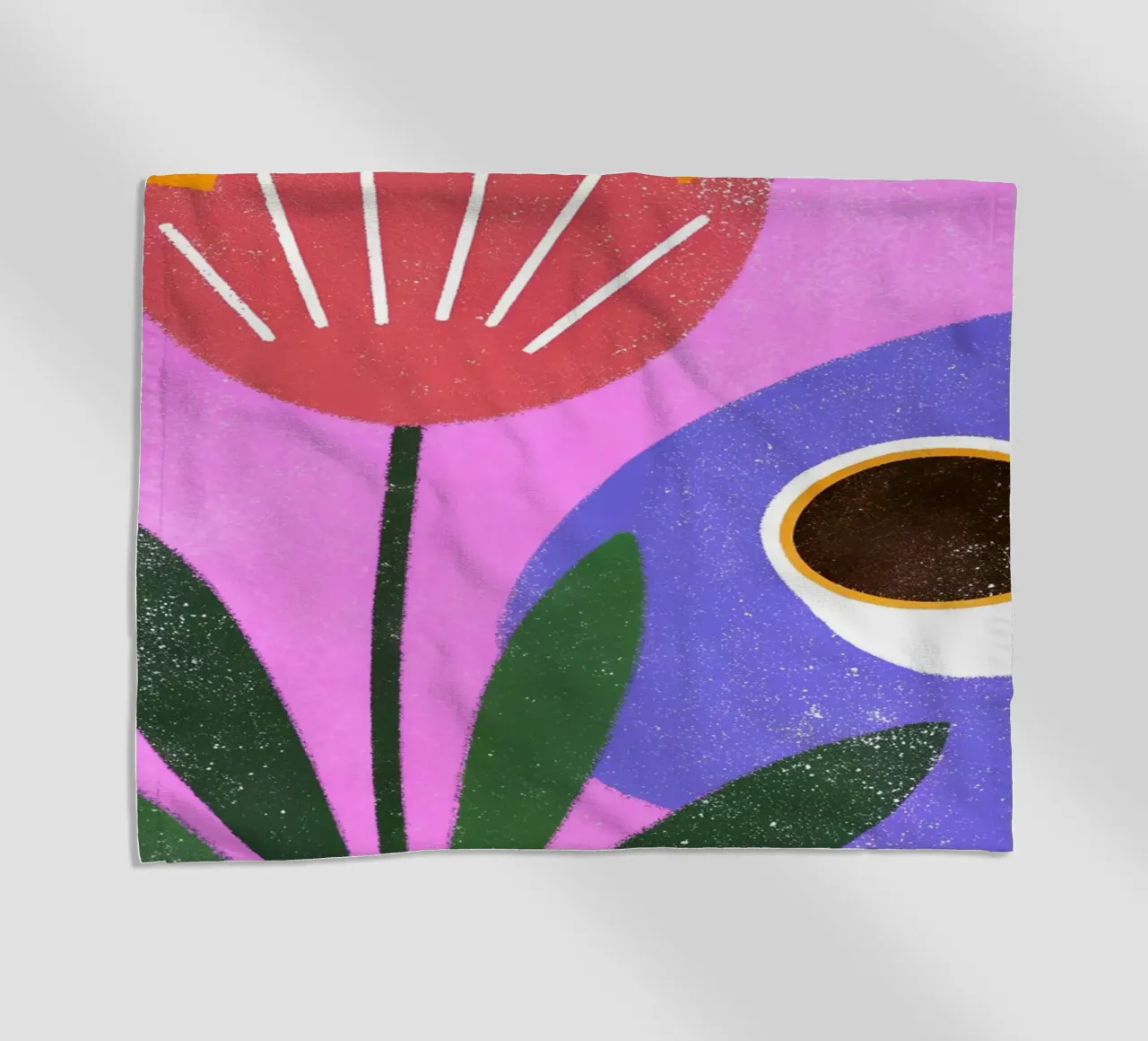 Fiori retrò pop telo mare da THE LATEST SHOP