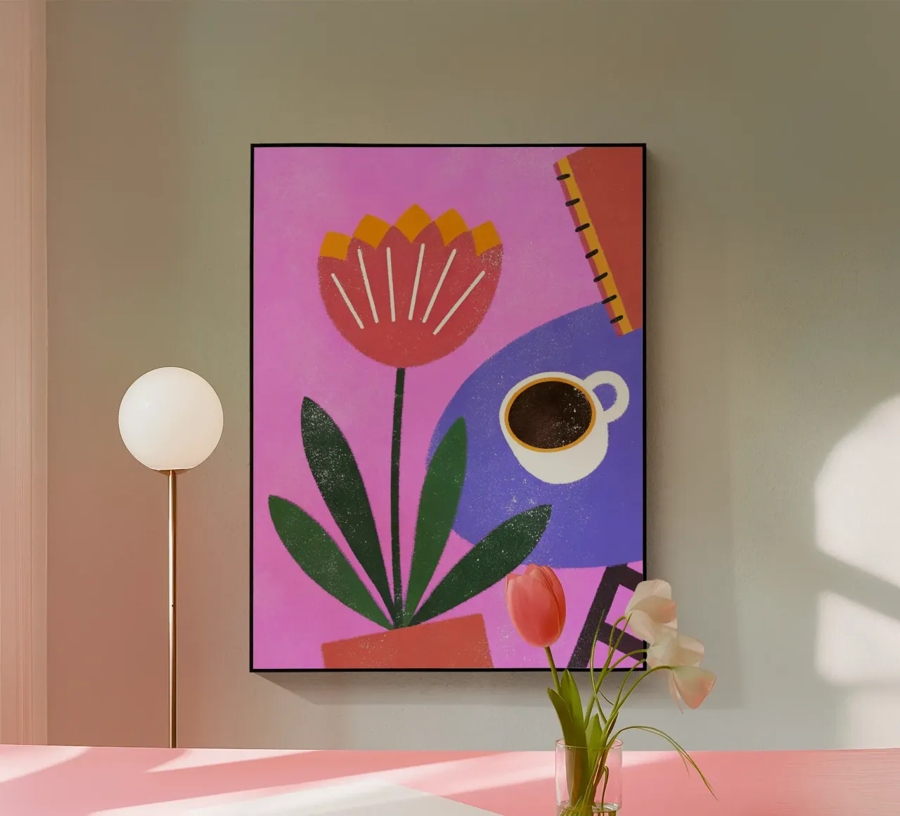 Fiori retrò pop plexiglass da THE LATEST SHOP