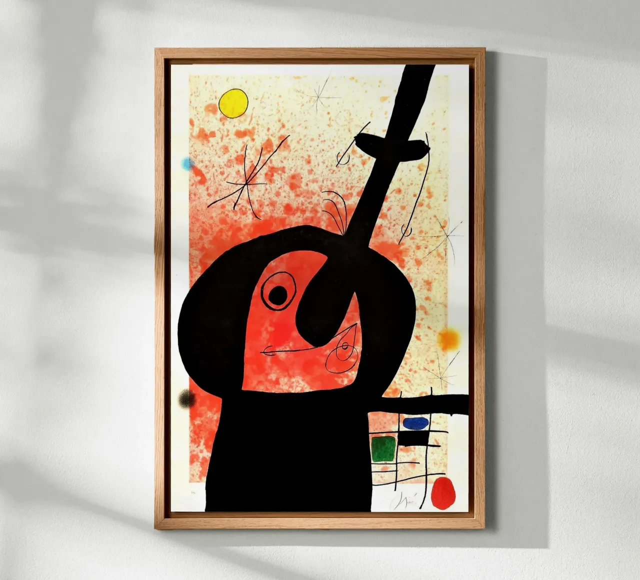 The Powerful Thinker 1969 canvas with Floater frame by Ettyhmoz