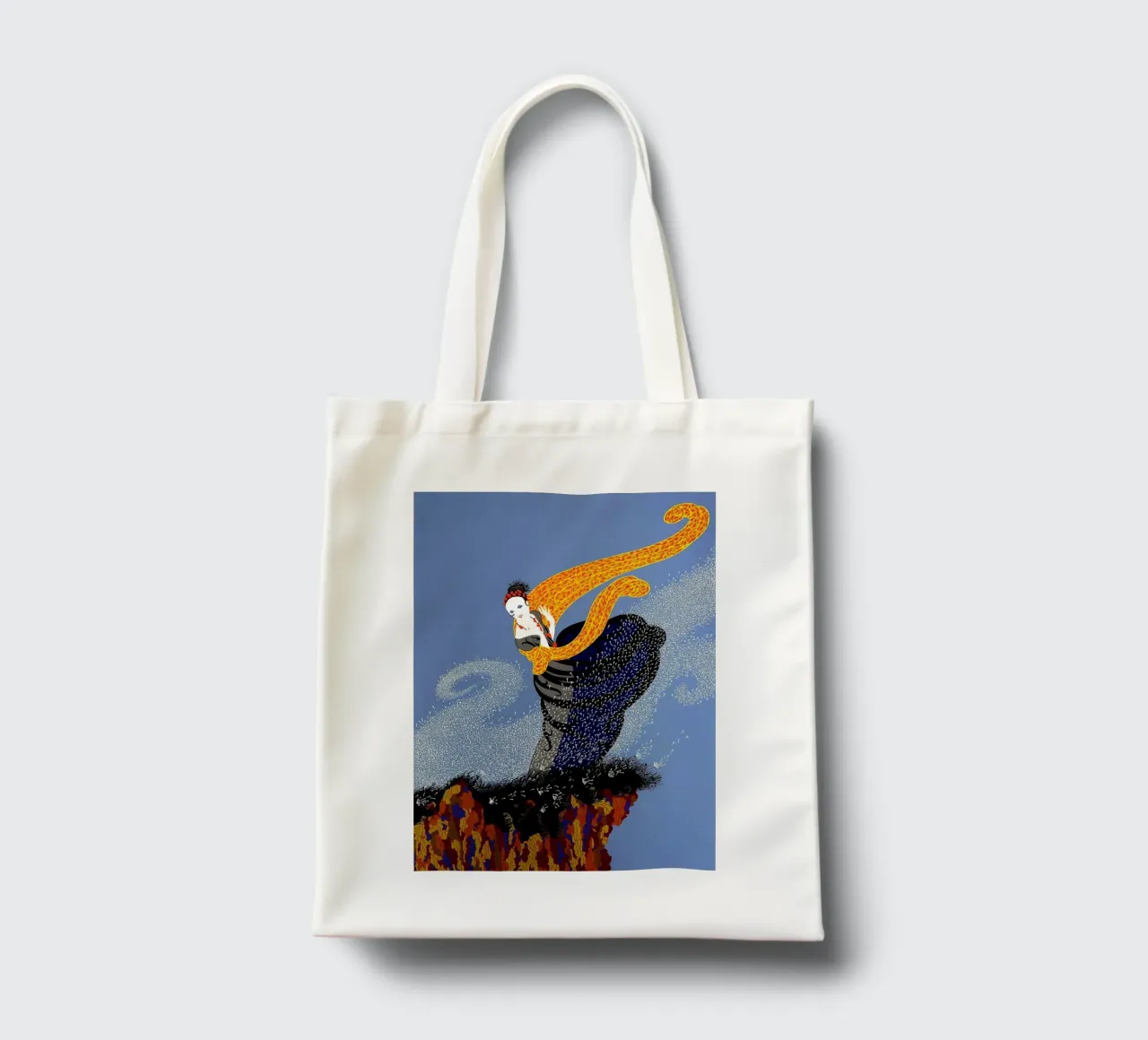 Circa 1982 borsa in juta da Ettyhmoz