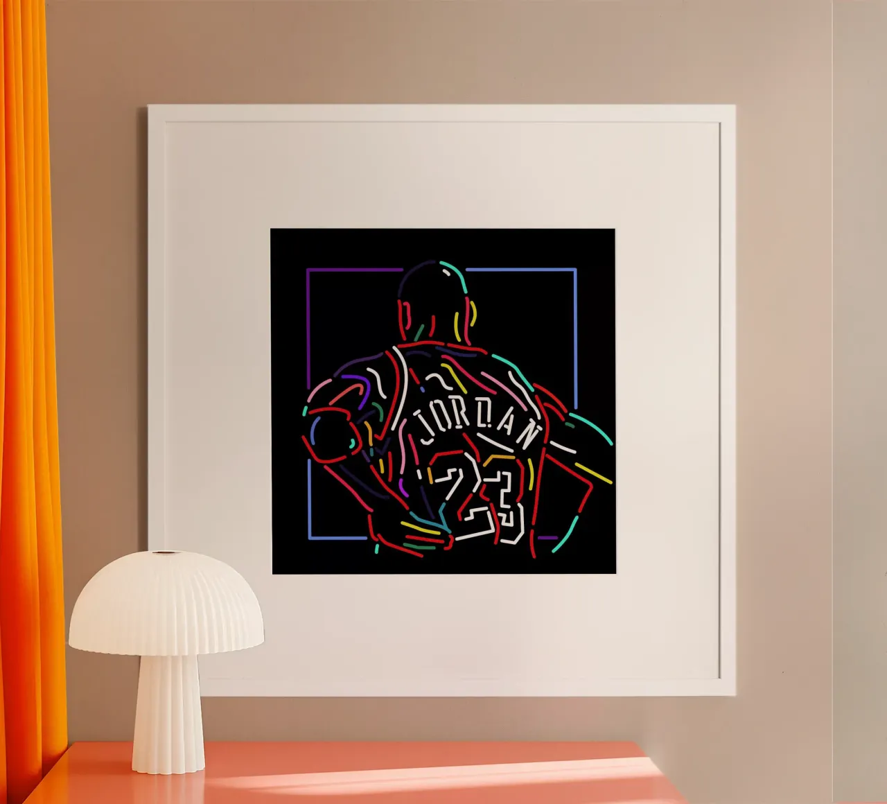 Jordan poster con telaio in plastica da Van Orton Design