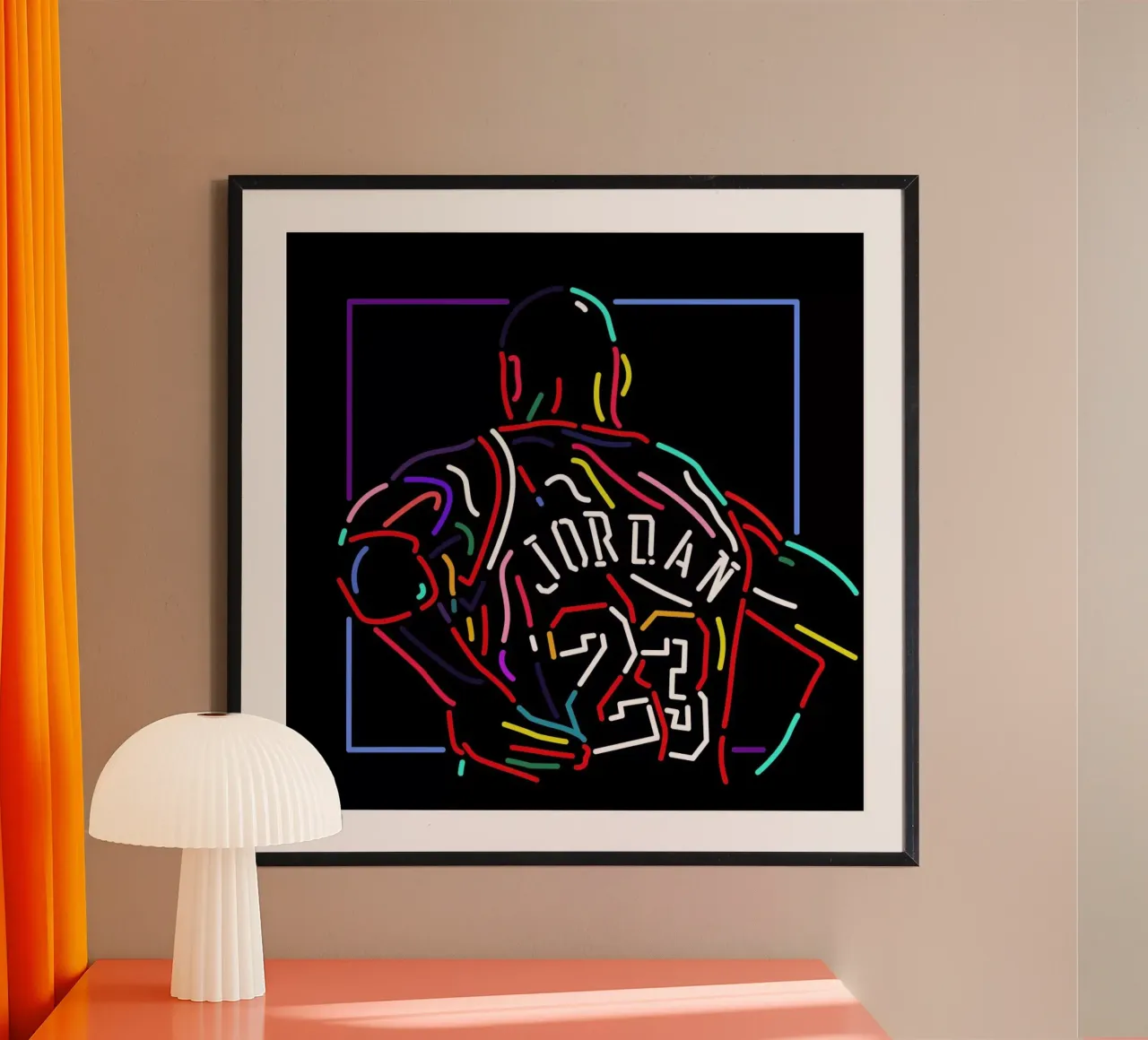 Jordan poster con telaio in plastica da Van Orton Design