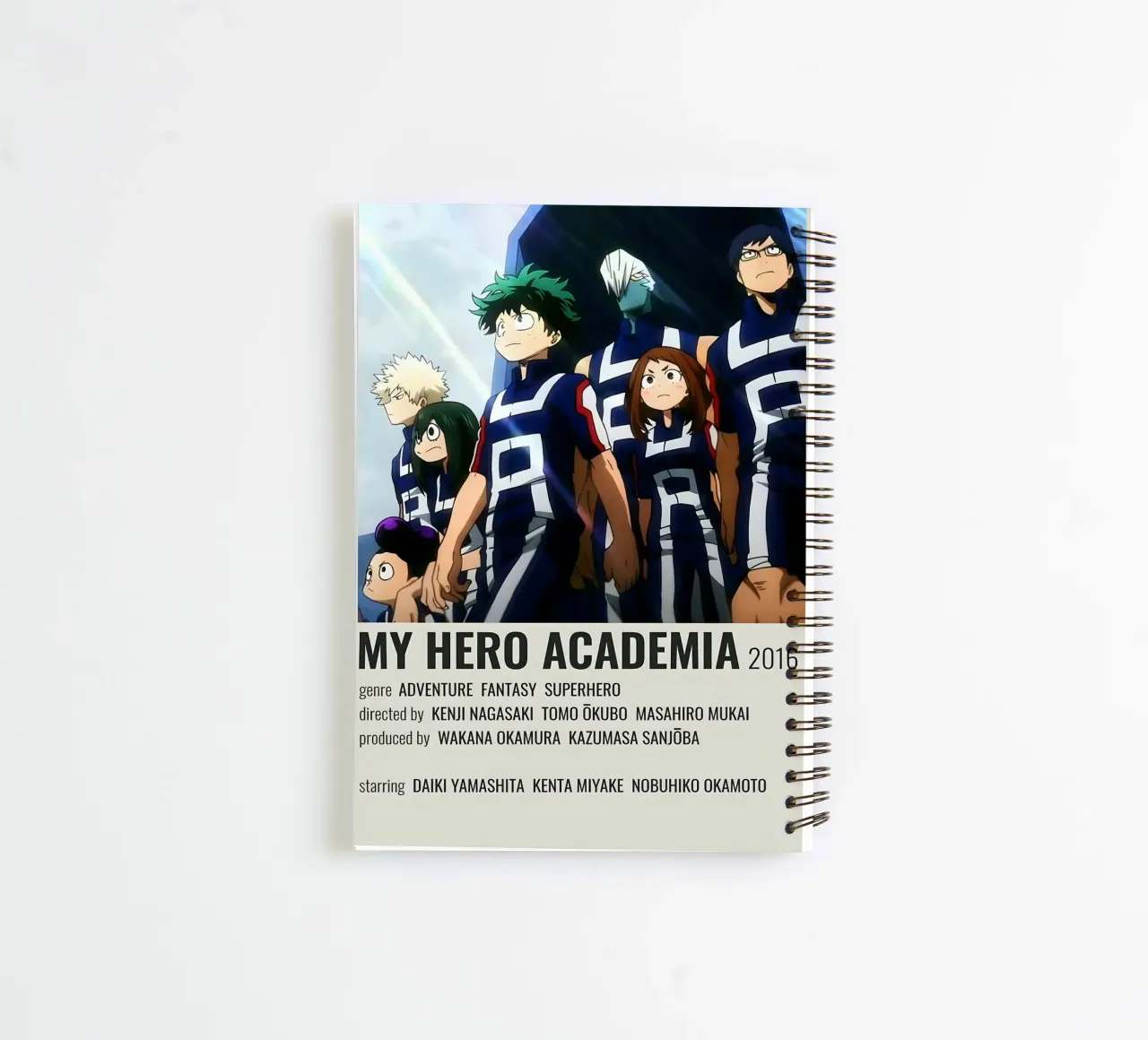 MY HERO ACADEMIA 2016 spiral notebook by Totoya