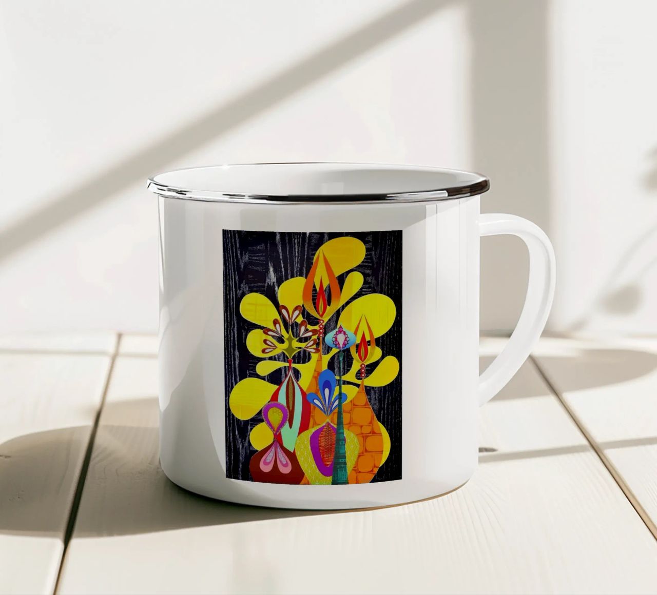 Pizinerolo tazza in smalto da Ettyhmoz