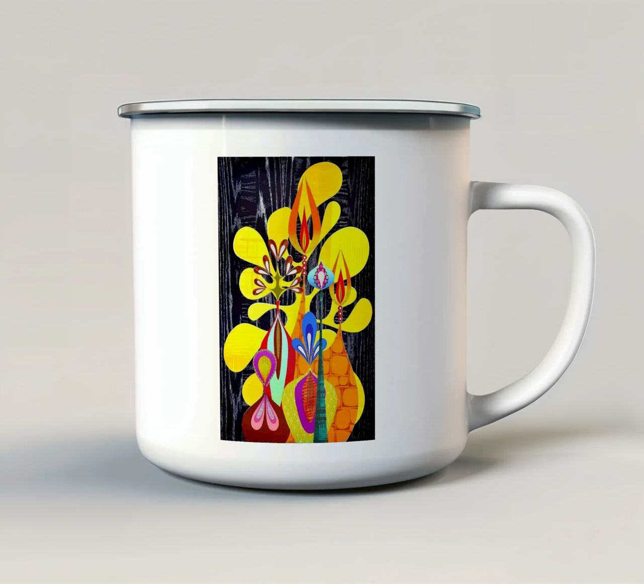 Pizinerolo tazza in smalto da Ettyhmoz