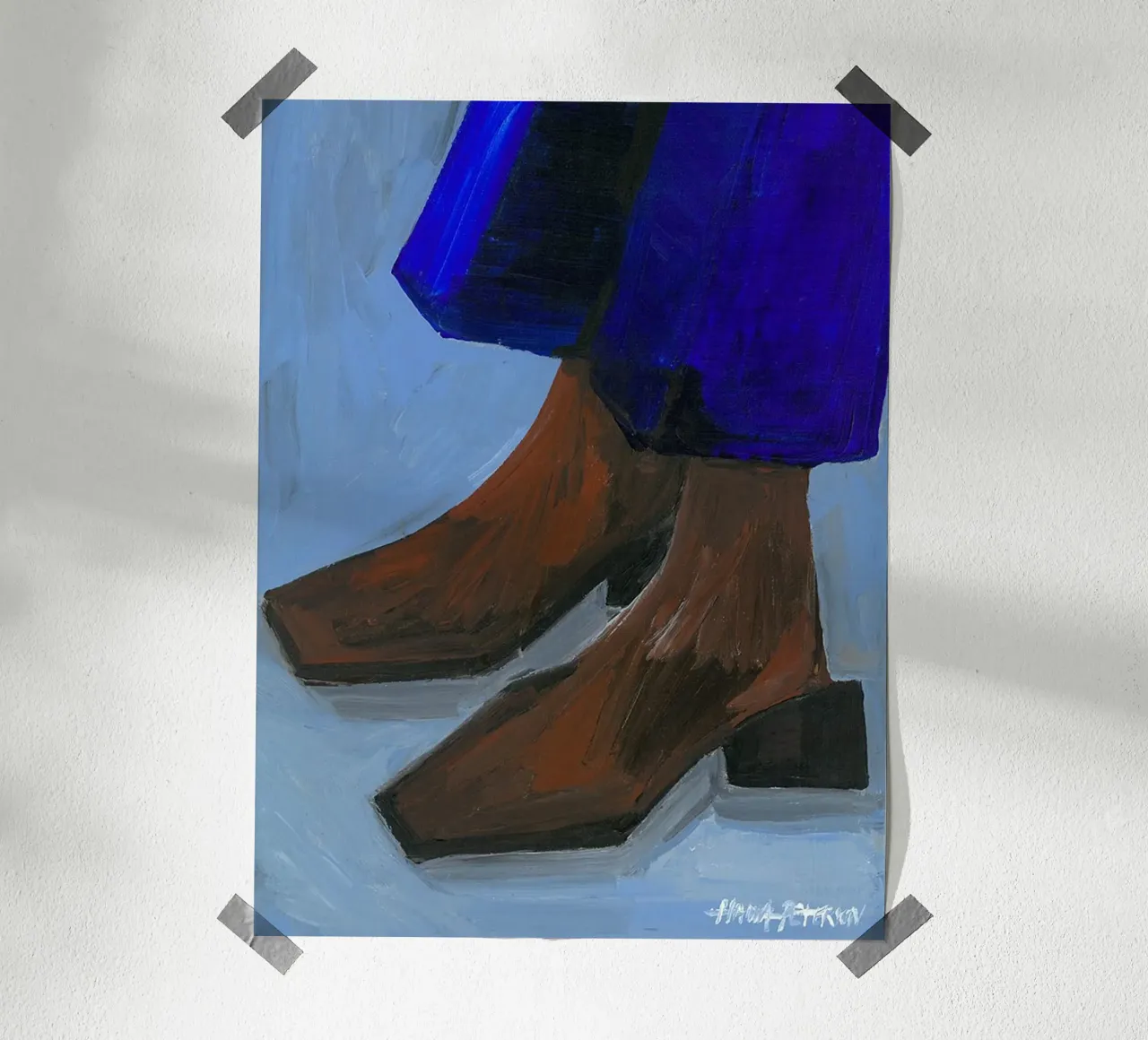 Hanna Peterson - Stivali e Blues poster da Davidprint