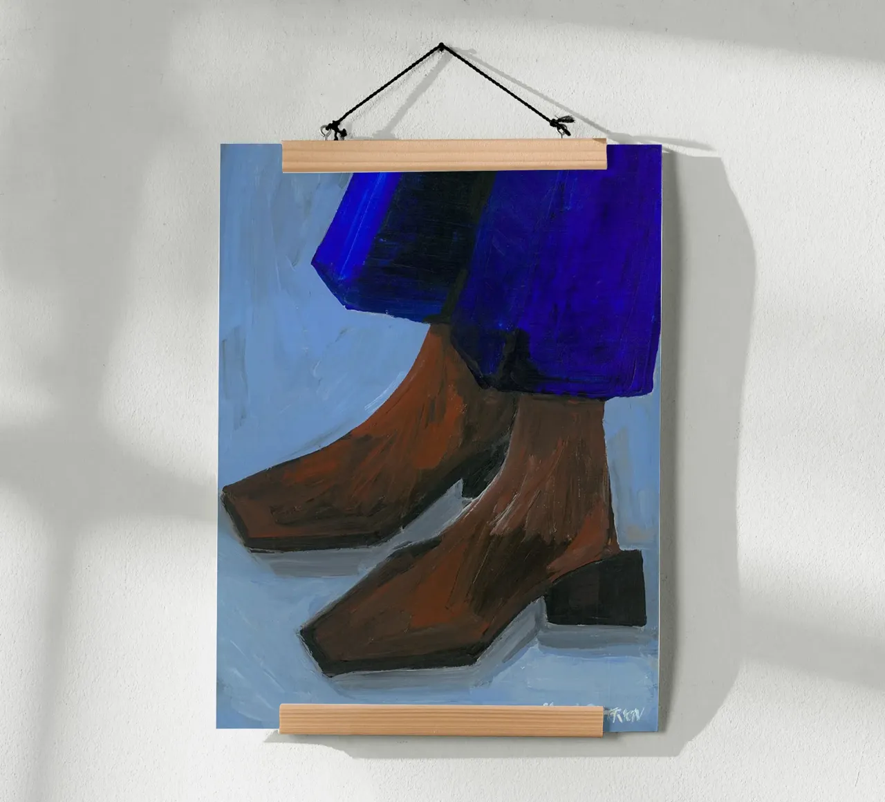 Hanna Peterson - Stivali e Blues poster da Davidprint