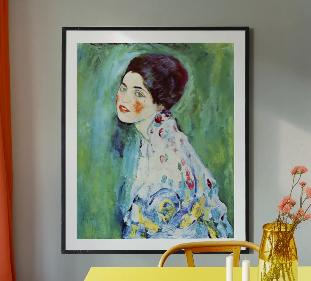 Retrato de una dama de Gustav Klimt (Retrato de una dama, 1916- poster de Gustav Klimt ART Prints