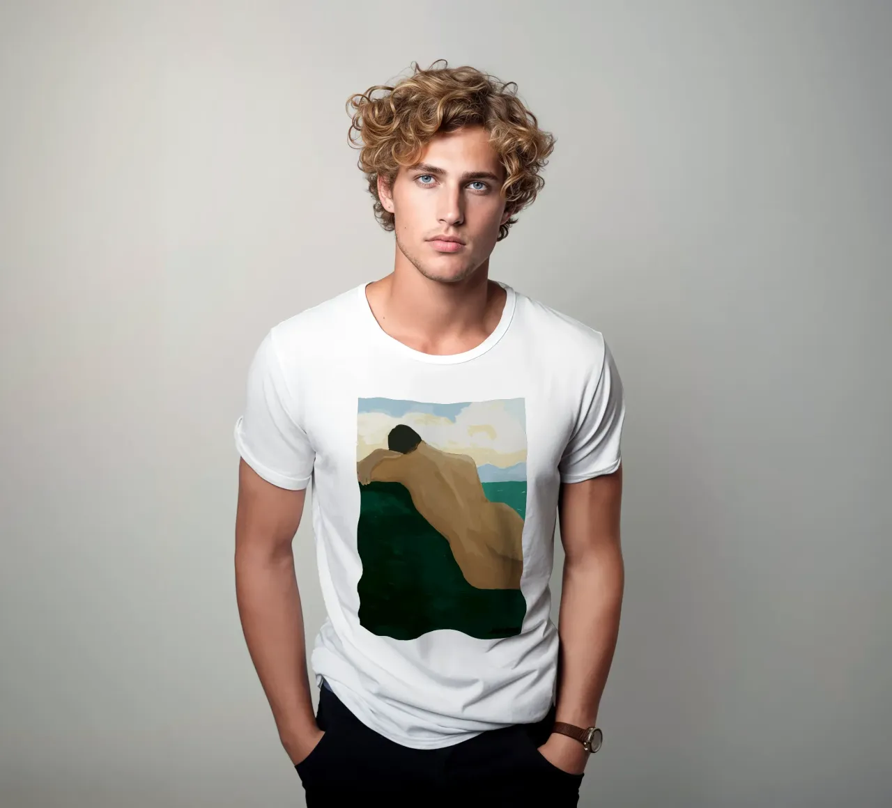 Hanna Peterson - By The Sea t-shirt by Davidprint