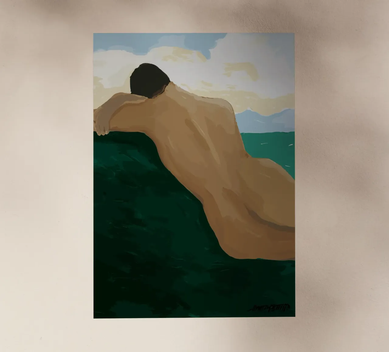 Hanna Peterson - In riva al mare pellicola backlit da Davidprint