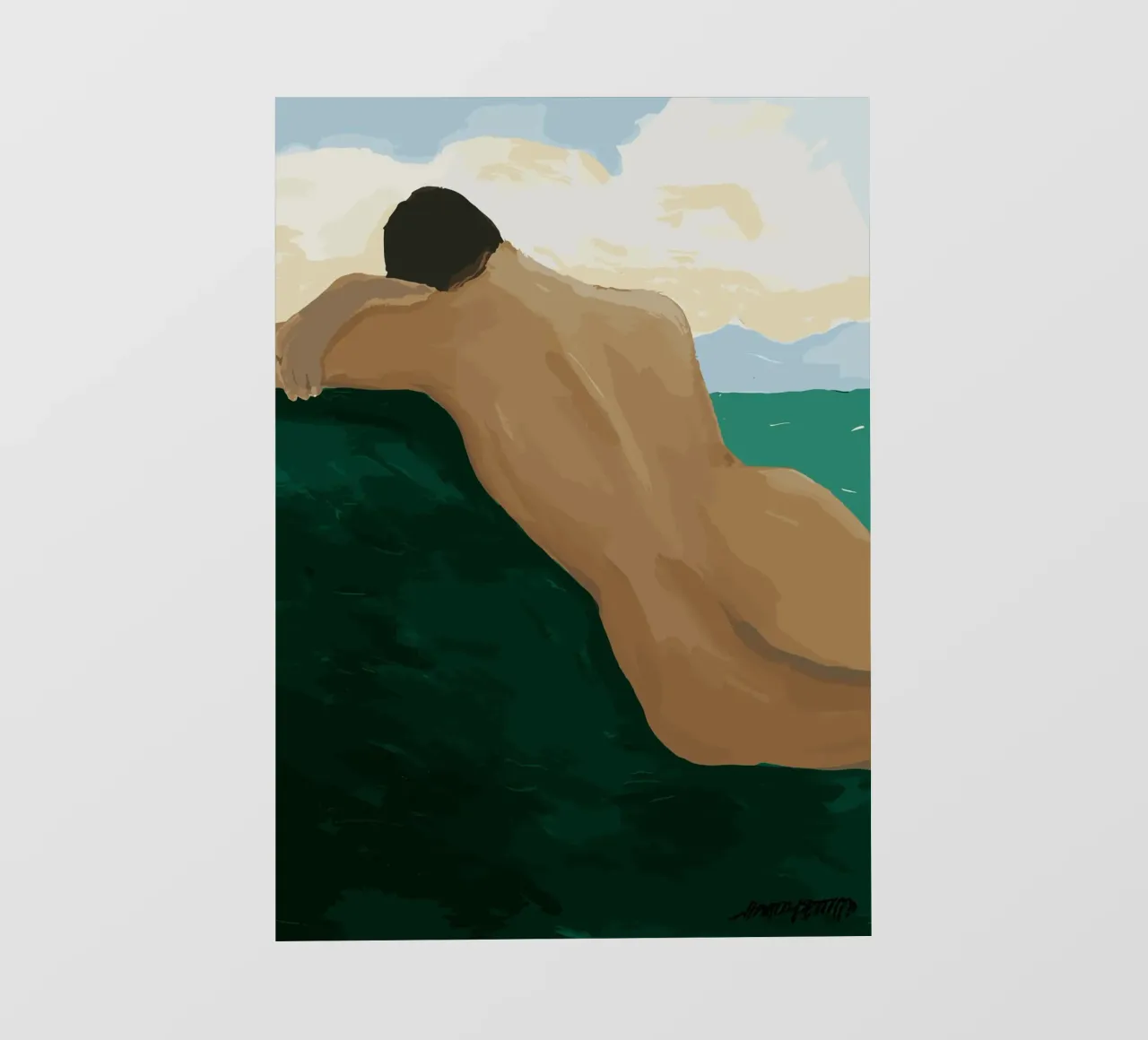 Hanna Peterson - In riva al mare pellicola backlit da Davidprint