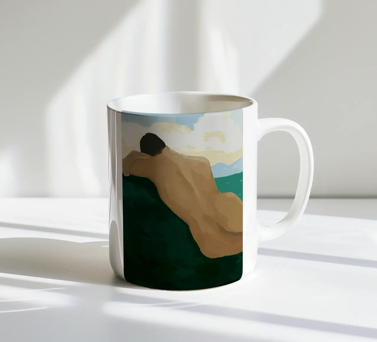 Hanna Peterson - In riva al mare tazza in ceramica da Davidprint
