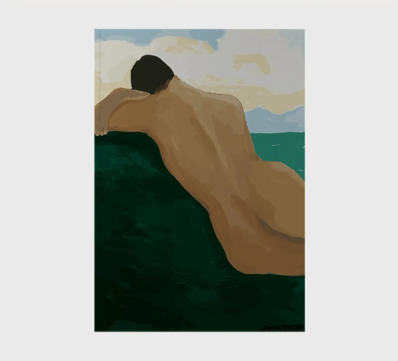 Hanna Peterson - By The Sea notebook by Davidprint