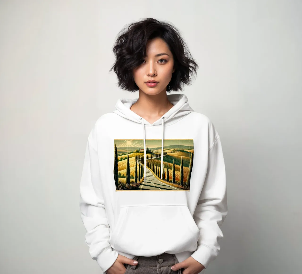 Vintage Cypress Road Poster hoodie by Chromatic Fusion Studio
