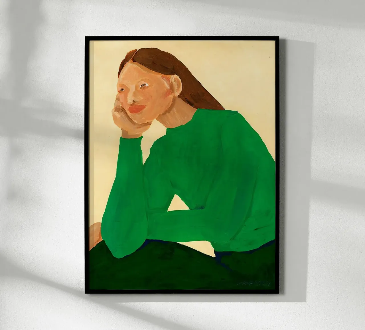 Hanna Peterson - Guisa verde poster con telaio in alluminio da Davidprint