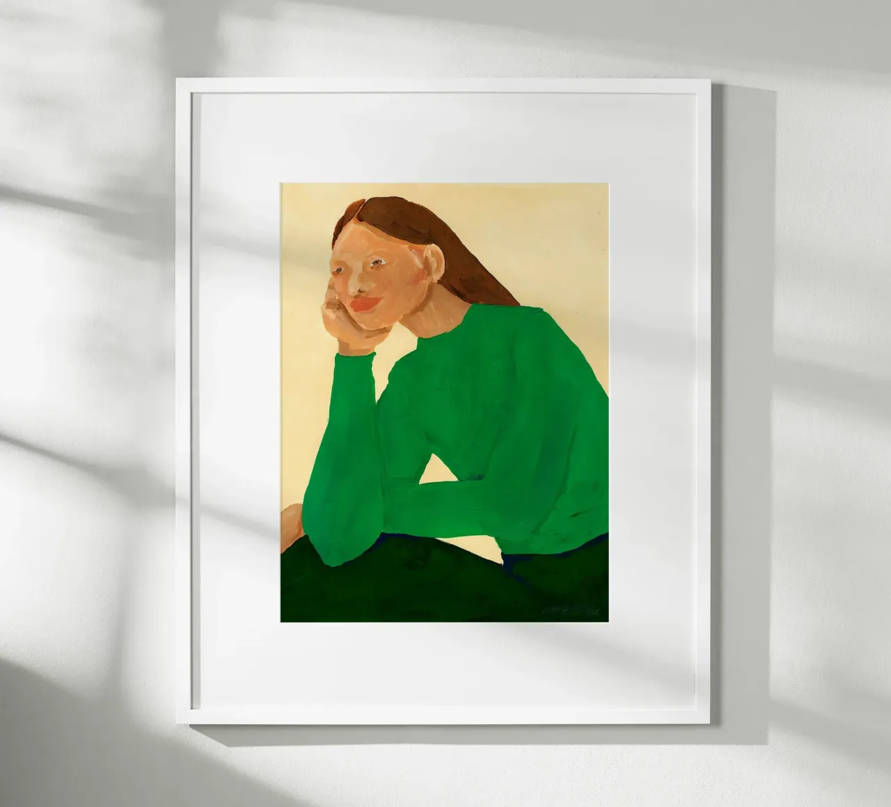 Hanna Peterson - Guisa verde poster con telaio in alluminio da Davidprint