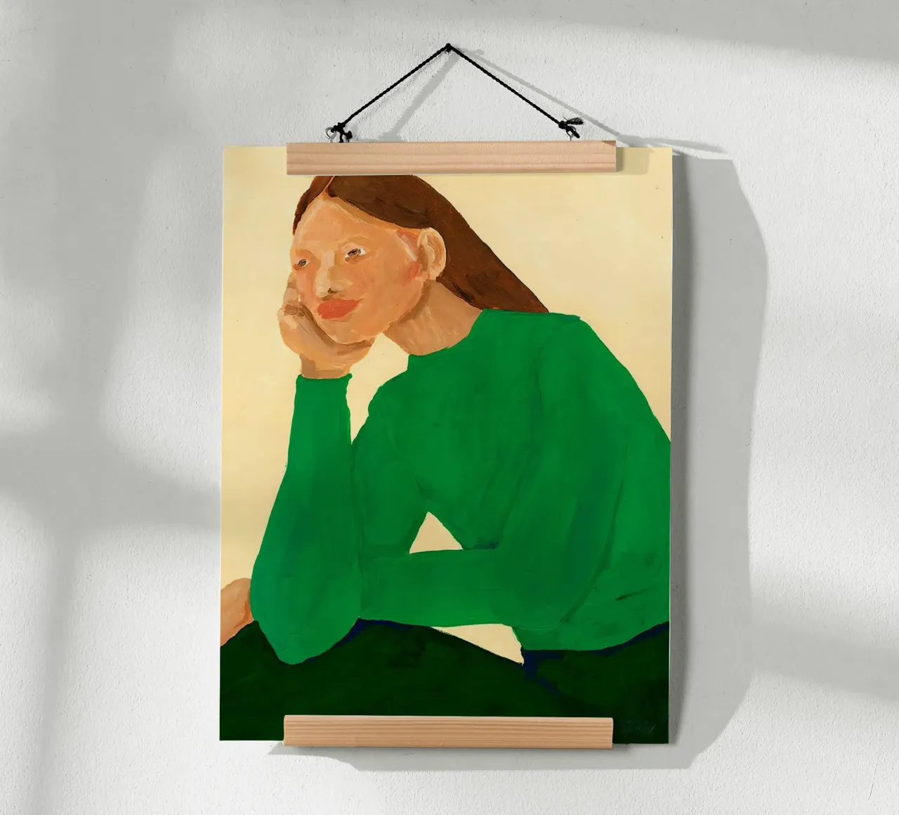 Hanna Peterson - Guisa verde poster con telaio in alluminio da Davidprint