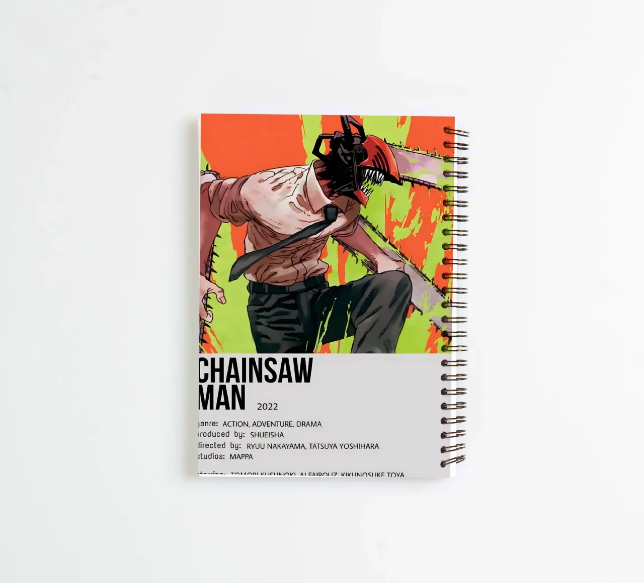 CHAINSAW MAN  2022 spiral notebook by Totoya