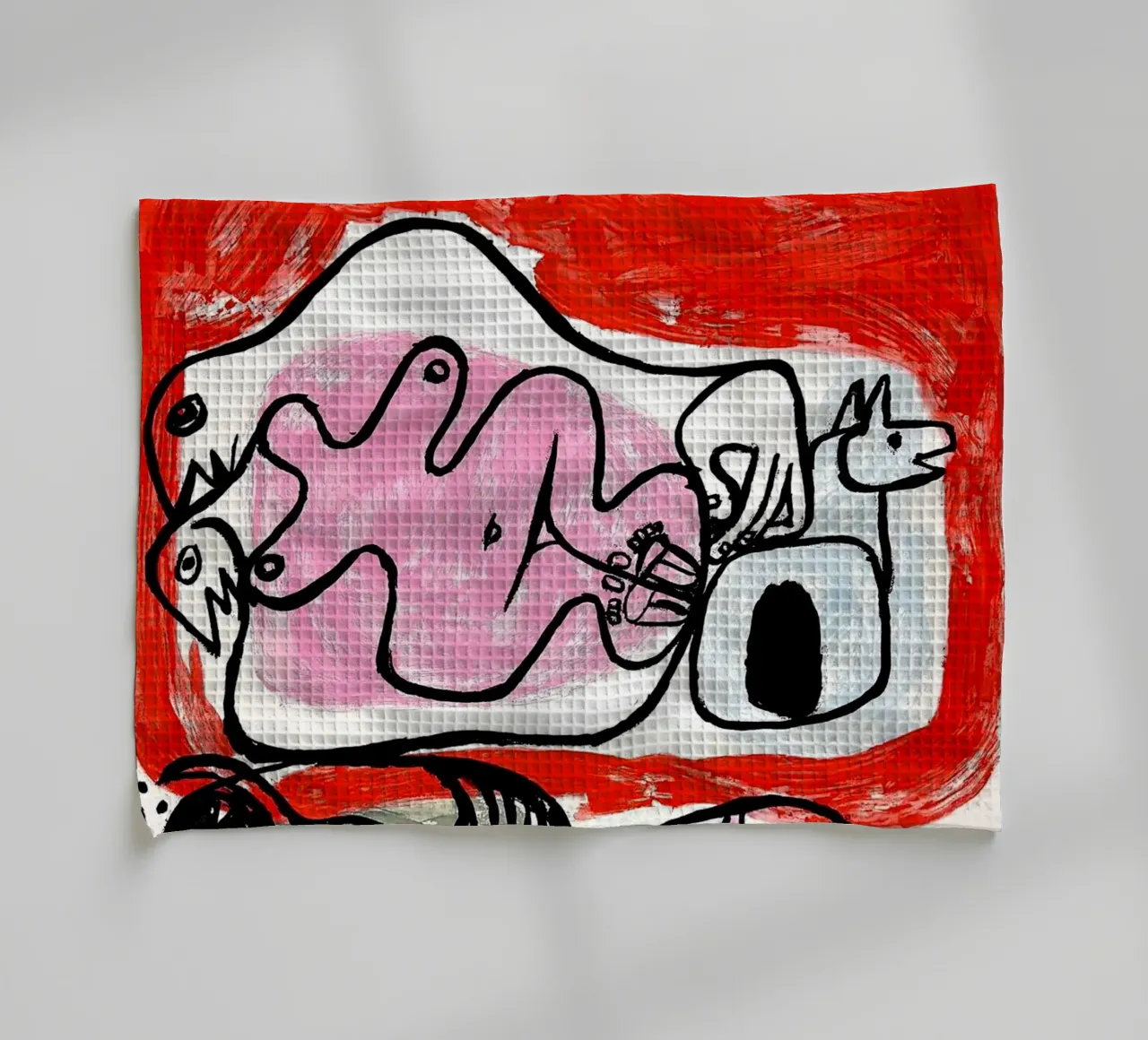Animale nudo di Le Corbusier 1965 canovaccio da cucina da Ettyhmoz