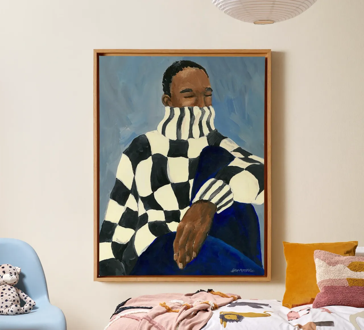 Hanna Peterson - Poster di controllo tela con Cornice a cassetta da Davidprint