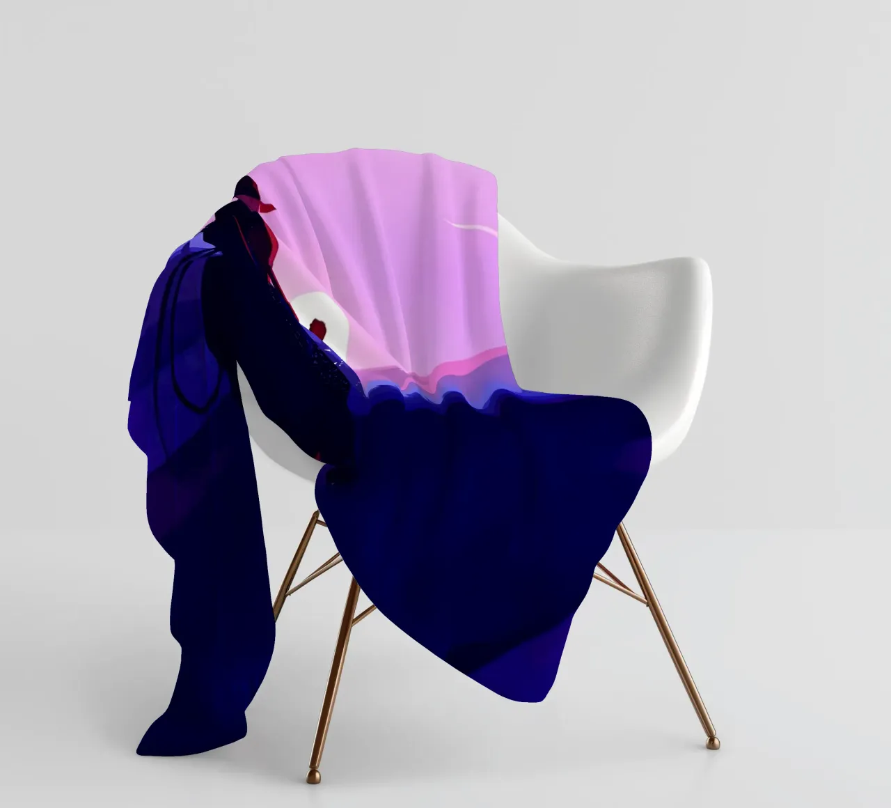 Riding Horse Alone In The Evening Lofi Art fleece blanket by LoFi Gallery