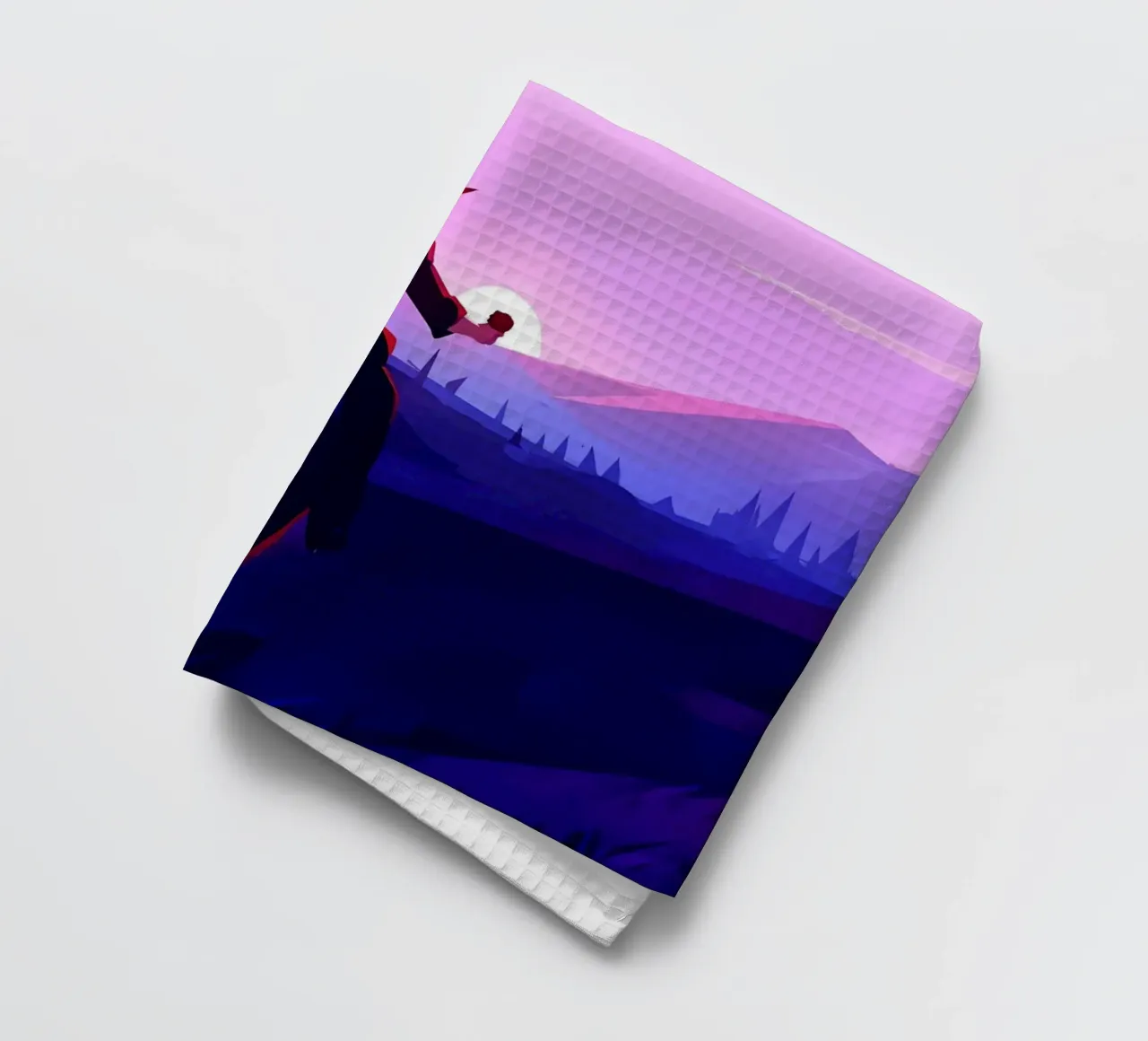 Cheval seul le soir Lofi Art torchon de LoFi Gallery