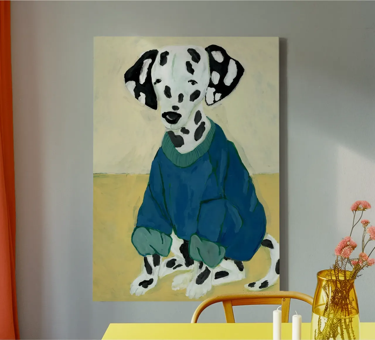 Hanna Peterson Cani tela con Cornice a cassetta da Davidprint