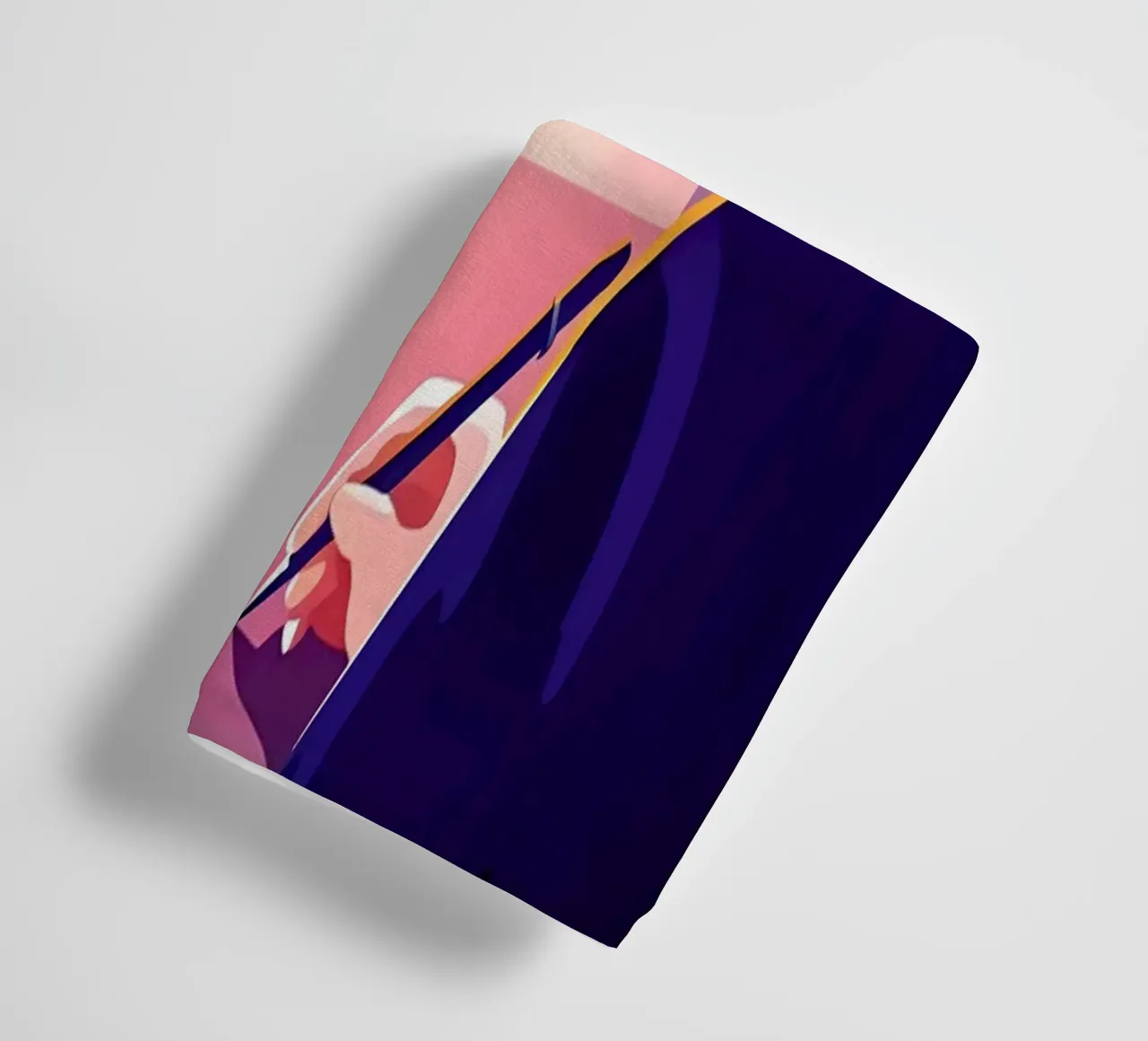 Écrivain écrivant à la lueur d'une bougie Lofi Art serviette de bain de LoFi Gallery