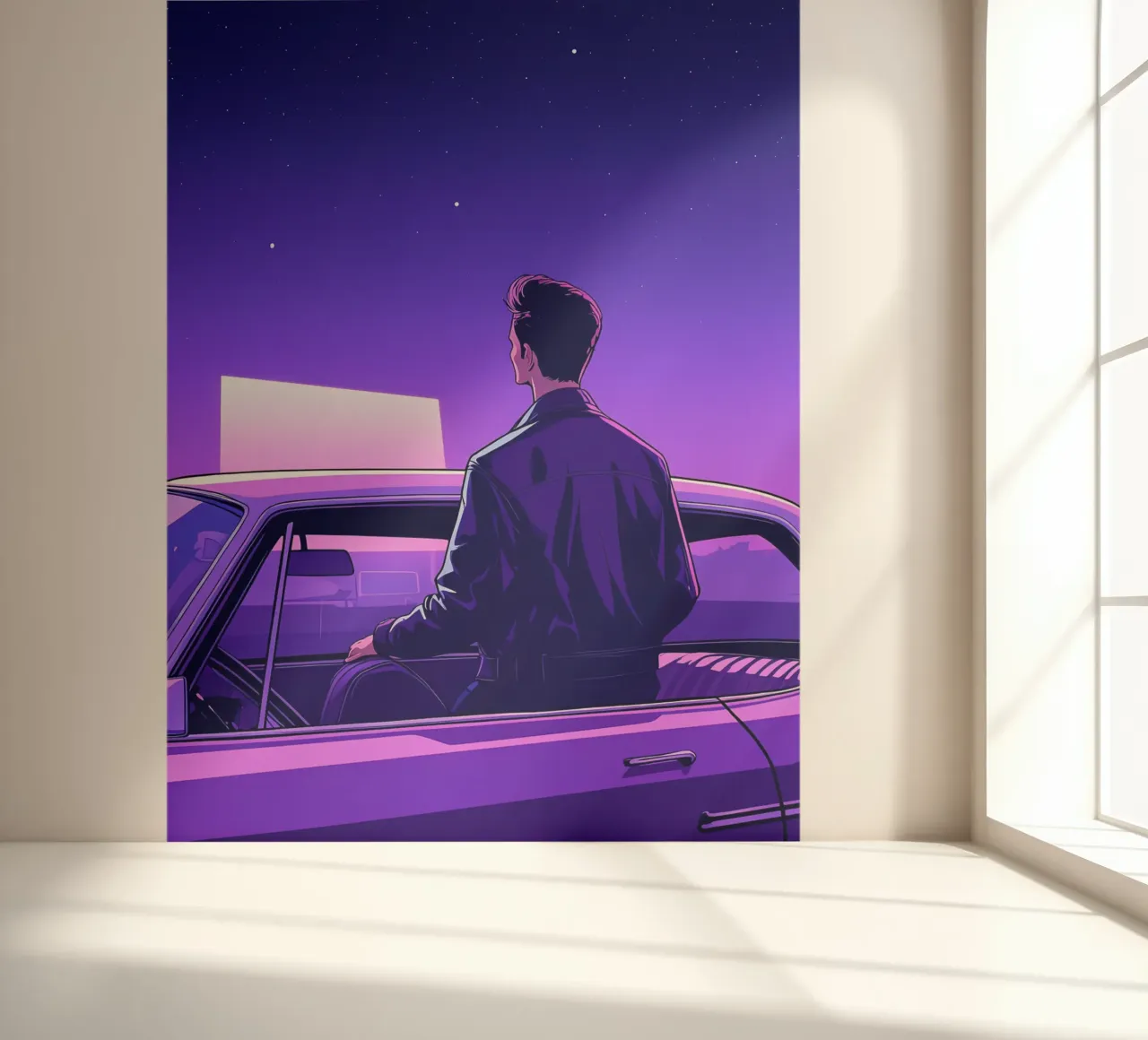 Experiencias cinematográficas al aire libre Lofi Art papel para pared de LoFi Gallery
